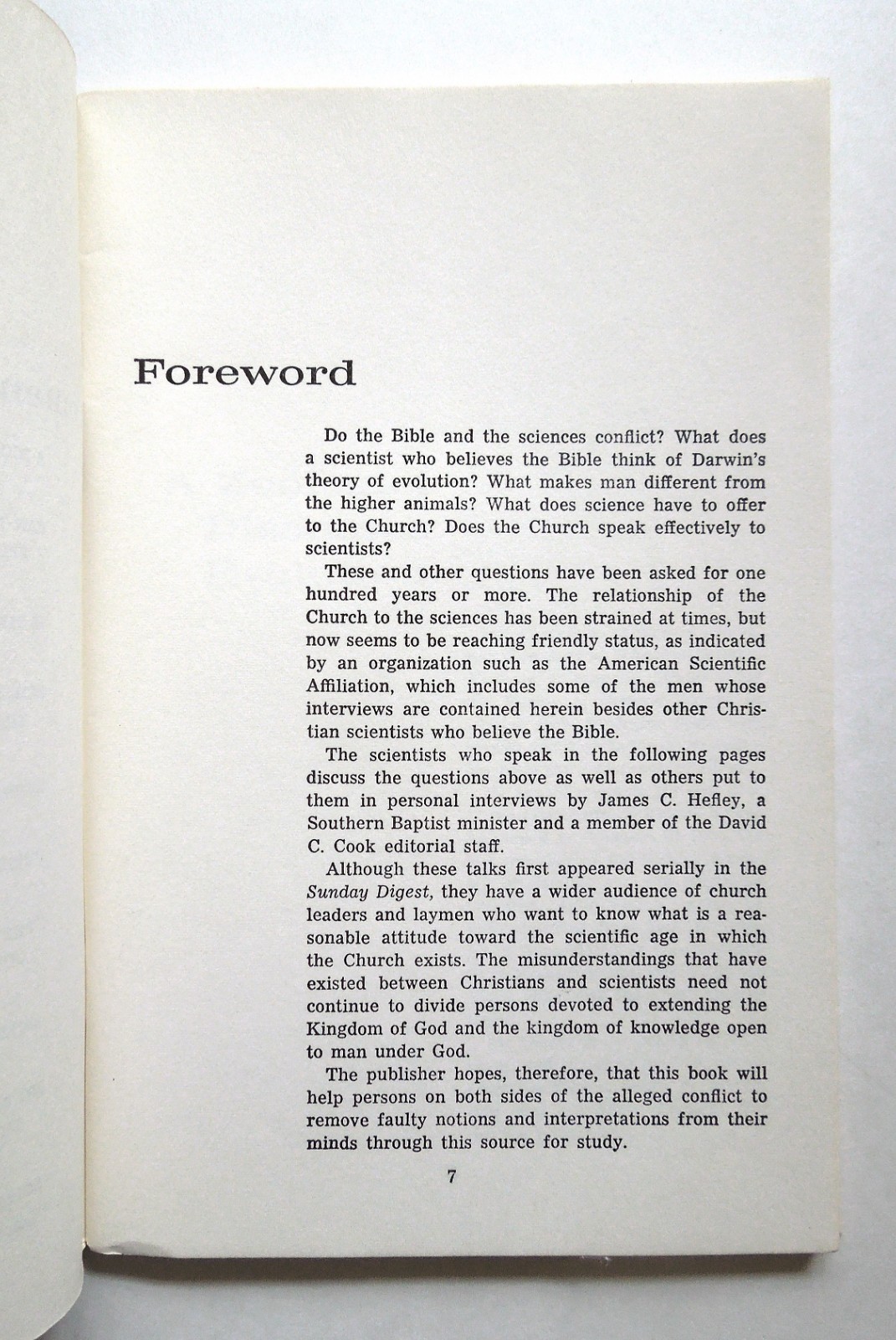 Scientists Who Believe – 1963 sc, David C. Cook