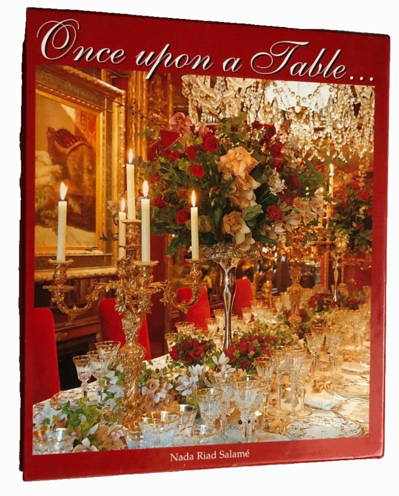 Nada Riad Salame Once Upon Table Vintage 90s 250+ Settings Slipcase Hardcover