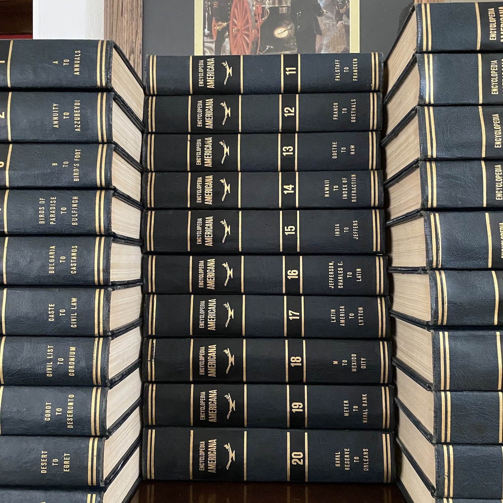 Encyclopedia Americana – International Edition 30 Volume Set Hardcover Vtg 1966