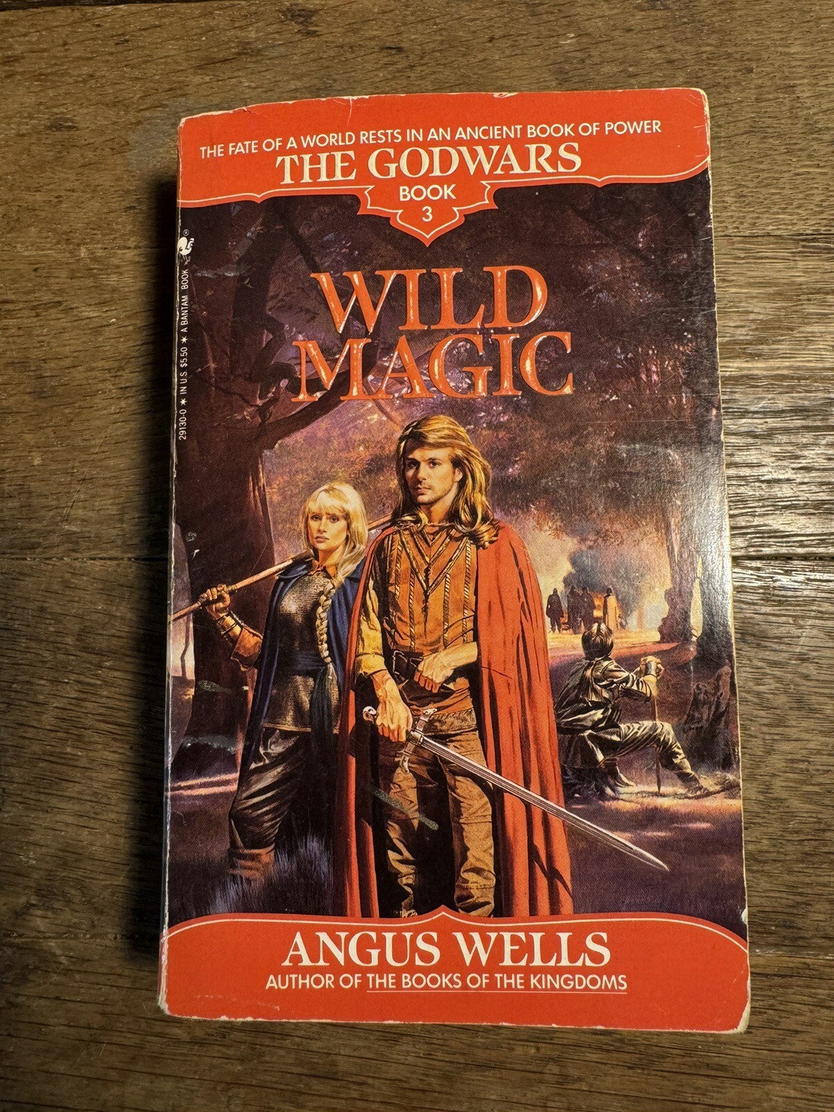 Wild Magic by Angus Wells The Godwars Book 3 Bantam Paperback 1993 Fantasy