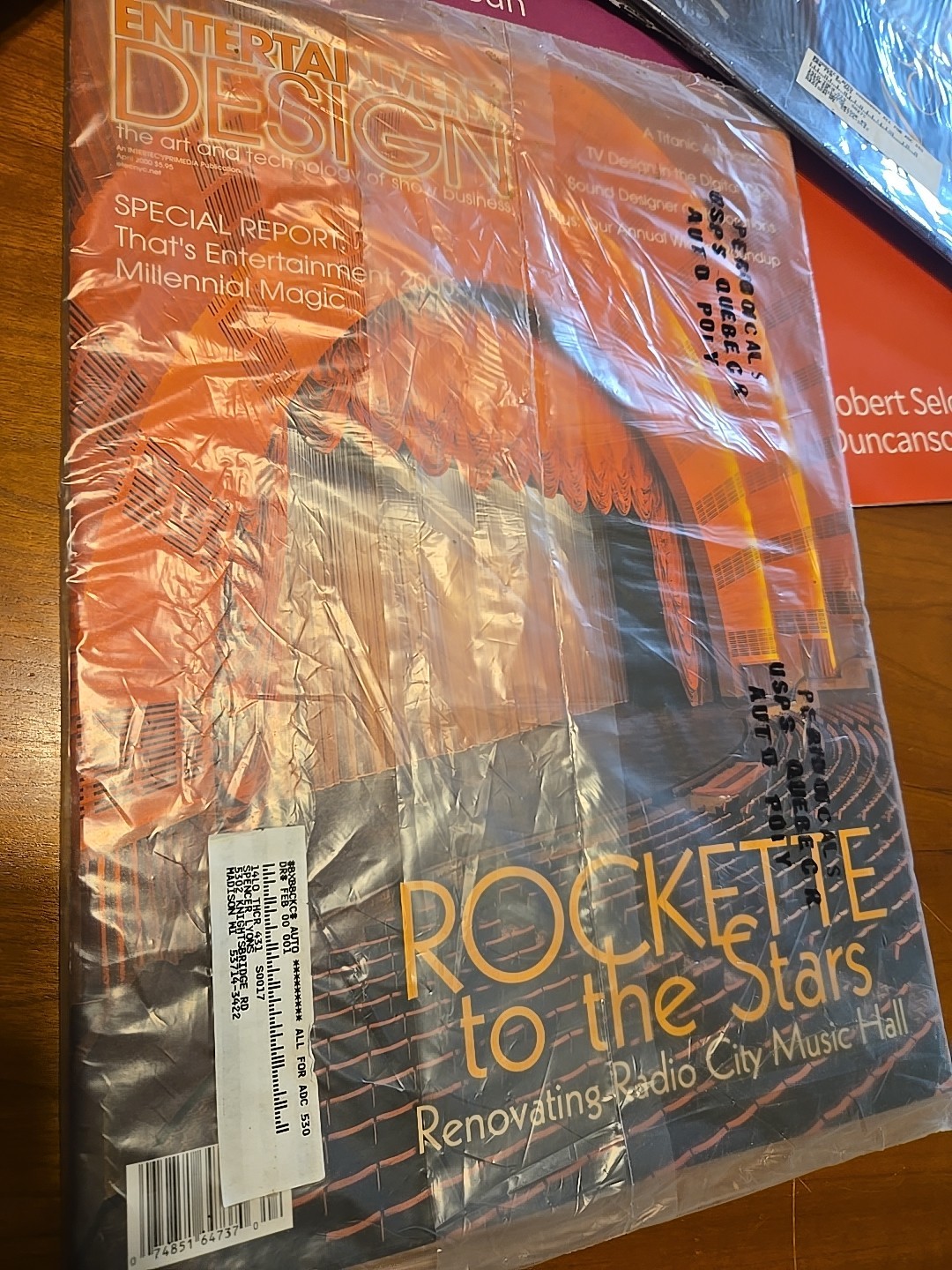 Entertainment design magazine. April 2000. New in original shipping plastic.