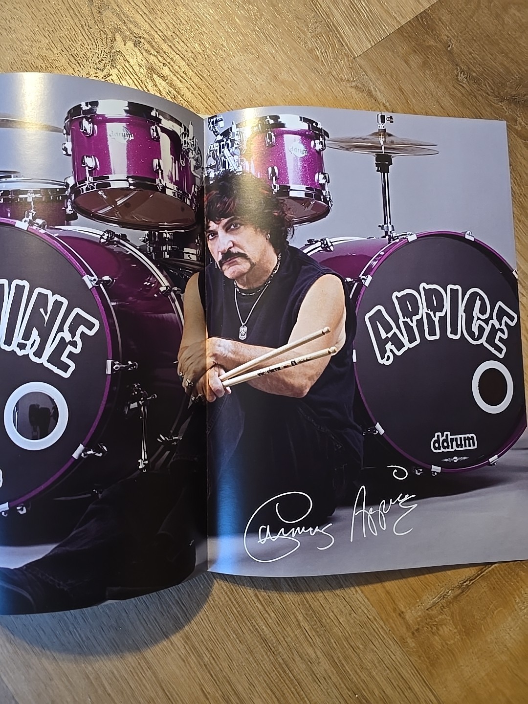 Updated Realistic Rock Drum Method Carmine Appice Vanilla Fudge CD Poster 1995