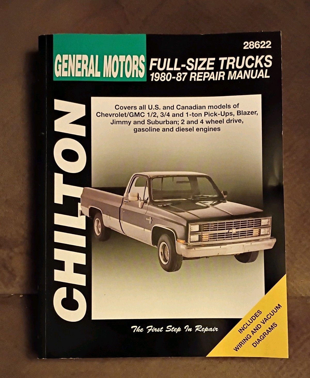 Chilton Repair Manual 28622 W/ Wiring Diagram For GM Full-Size Trucks 1980-1987