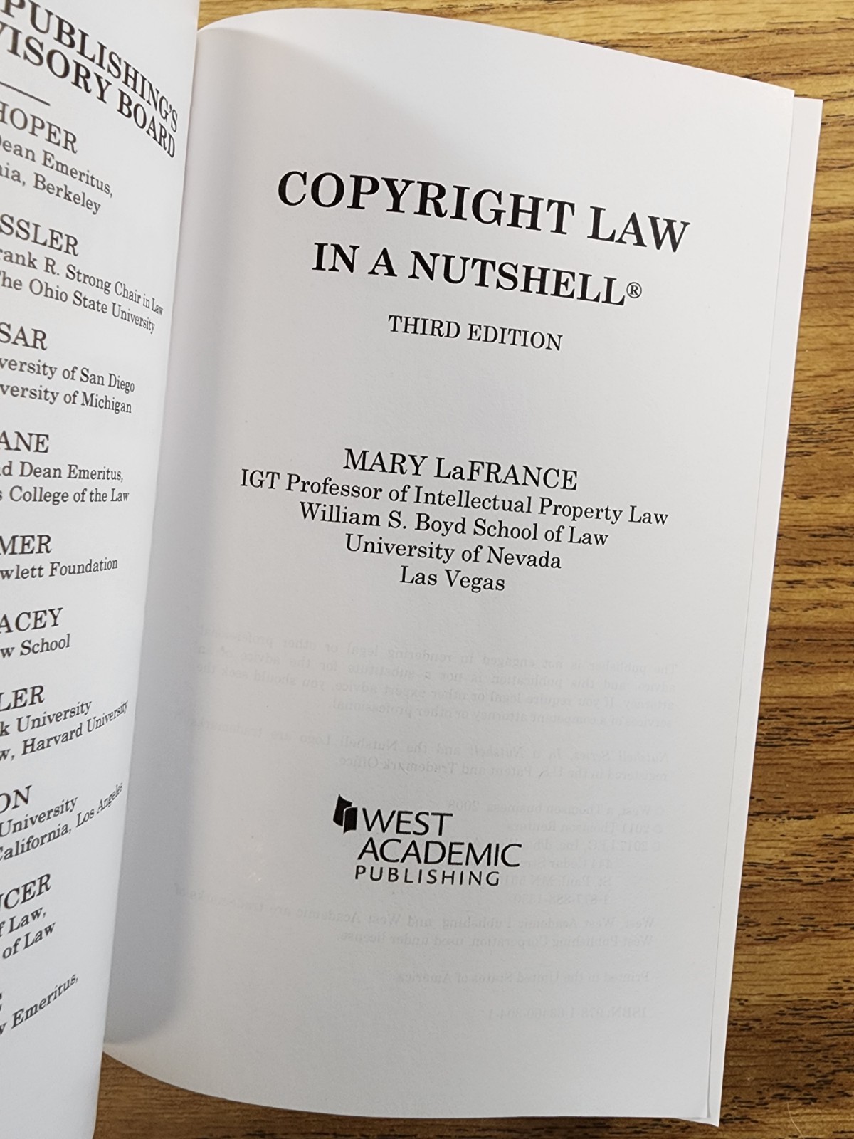 Nutshells Ser.: Copyright Law in a Nutshell by Mary LaFrance (2017, Trade…