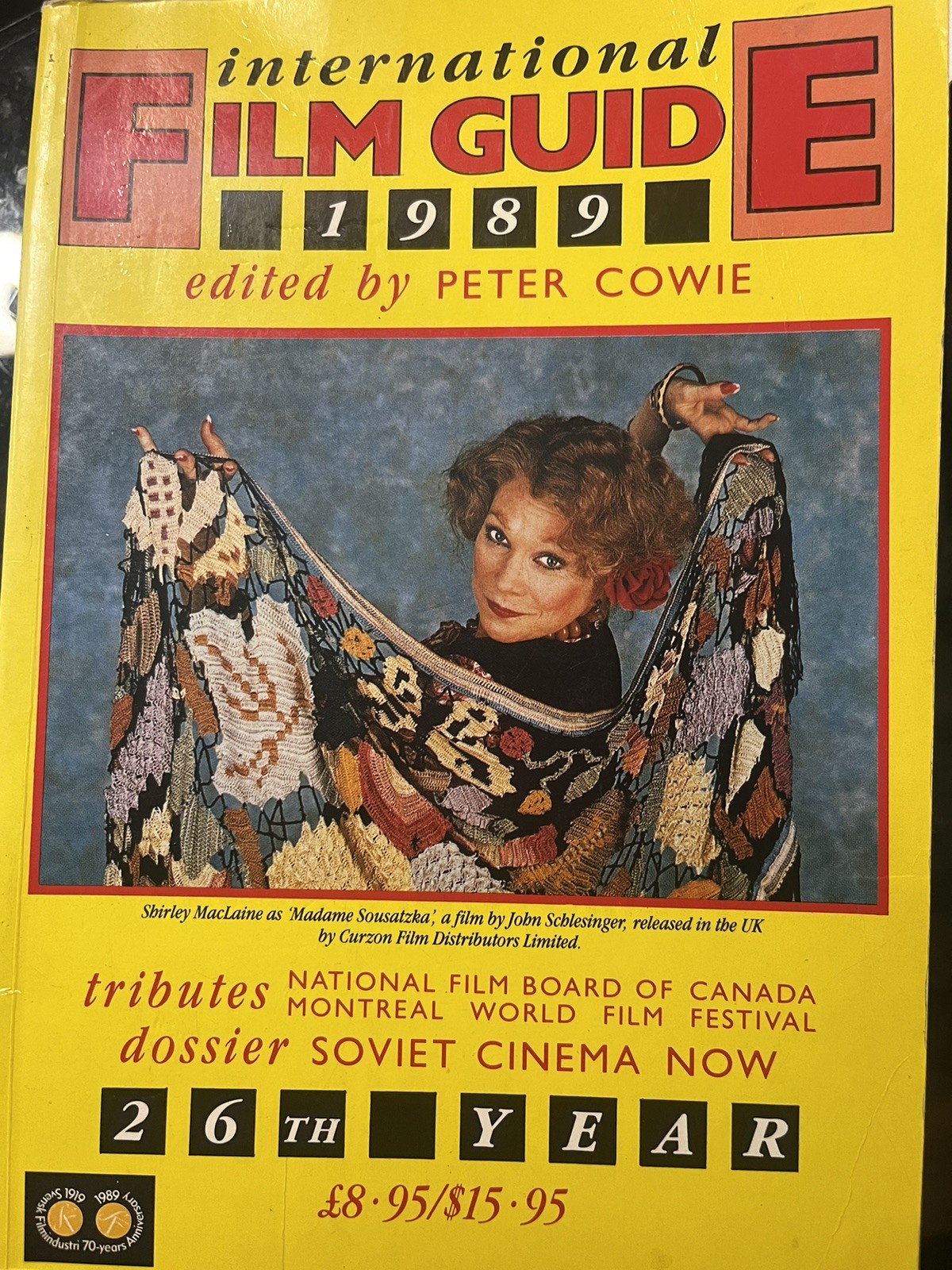 INTERNATIONAL FILM GUIDE SOFT COVER BOOK 1989* 496 PAGES