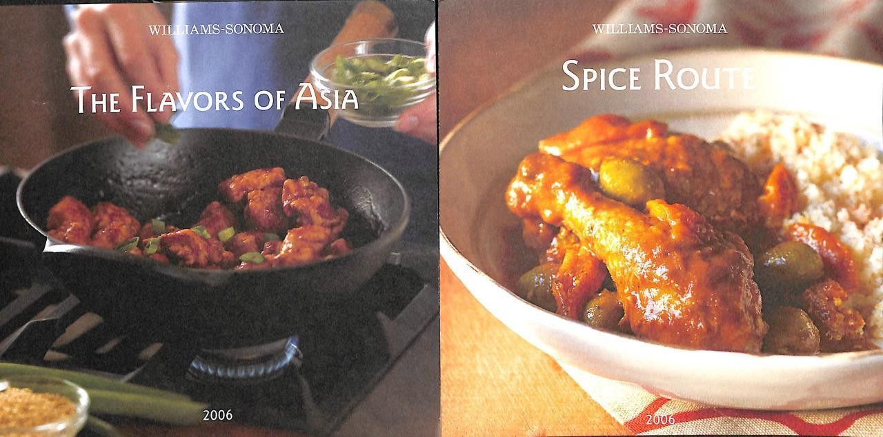 2 Williams-Sonoma Recipe Pamphlets: Spice Route and The Flavors of Asia