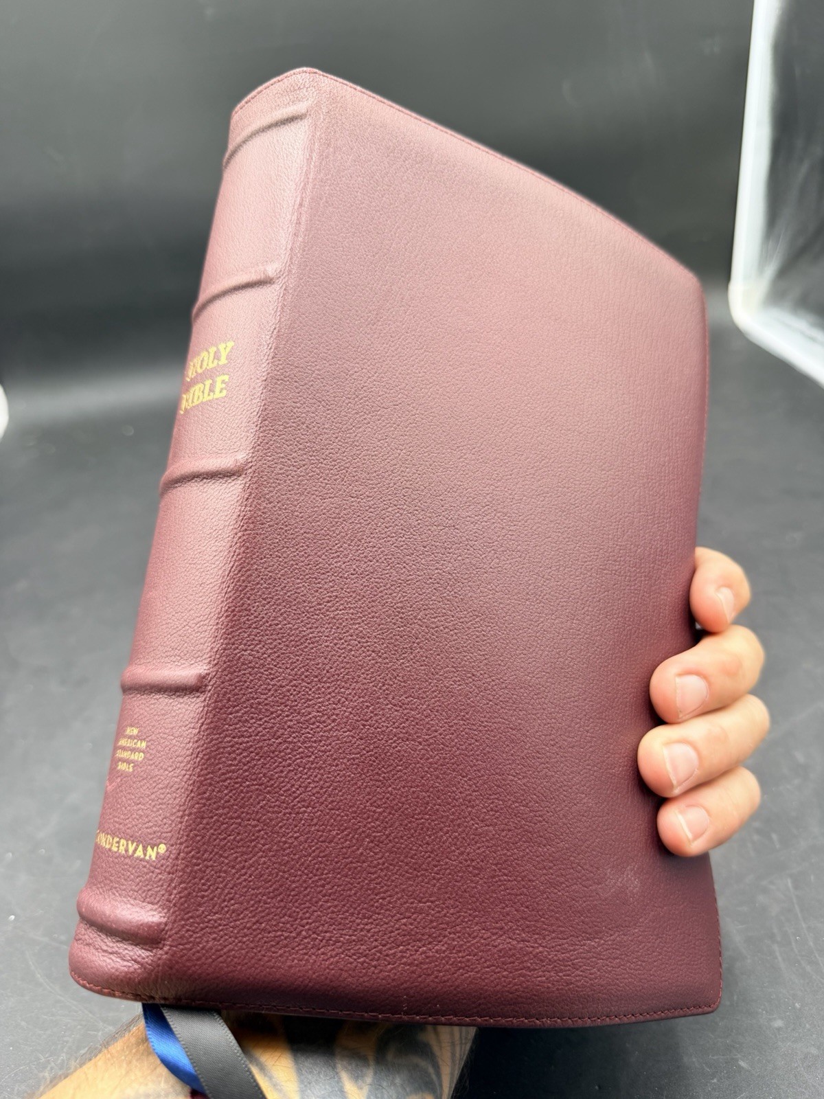 NASB, Single-Column Reference Bible, Wide Margin, Premium Goatskin Leather,…