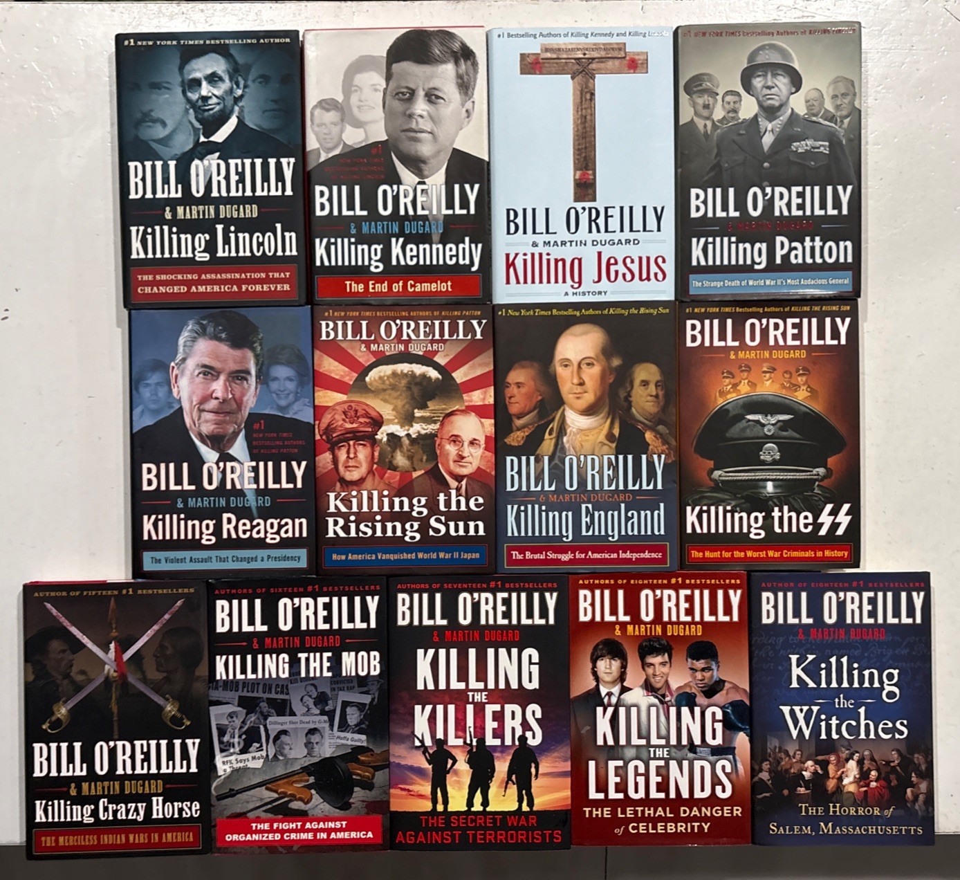 13 Book Lot Complete KILLING Series BILL O’REILLY #1-13 HC DJ Set First Edition