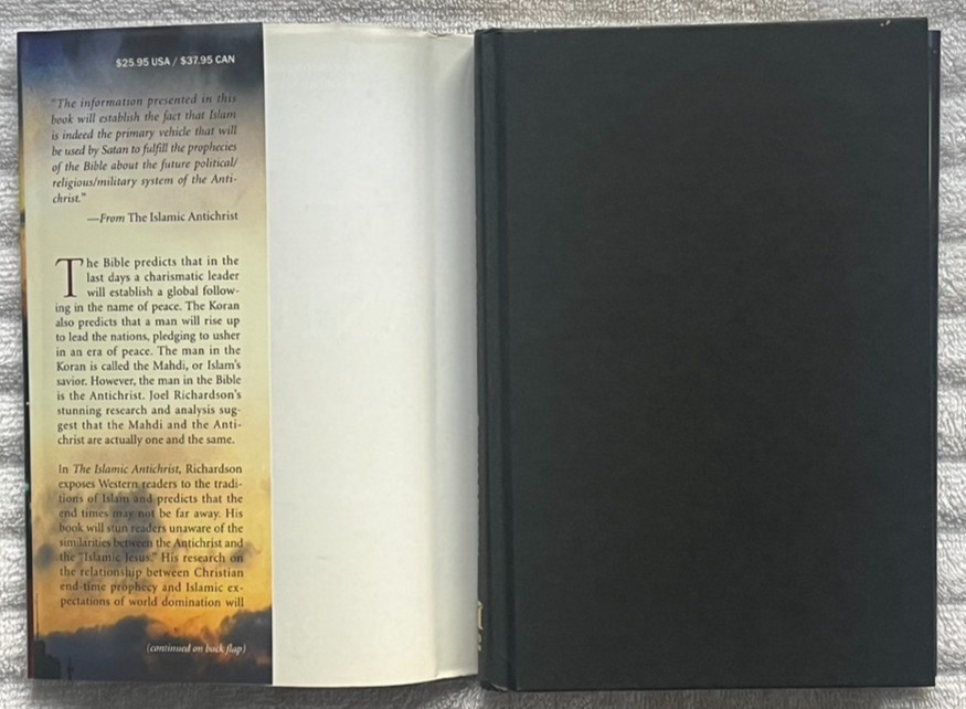 THE ISLAMIC ANTICHRIST Joel Richardson HC/DJ ’09 1stEdition SIGNED!!! WND BOOKS