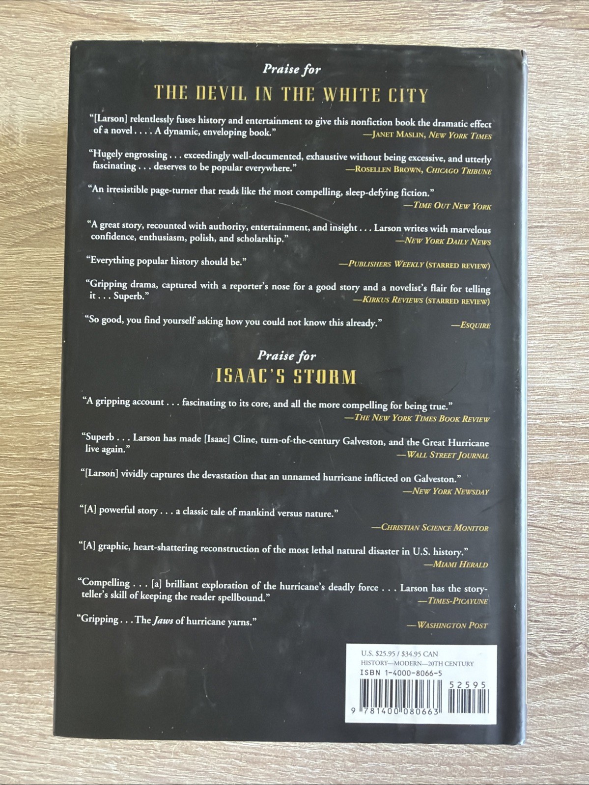 SIGNED Erik Larson THUNDERSTRUCK 2006 Crown, NY First Edition/Printing HC/DJ