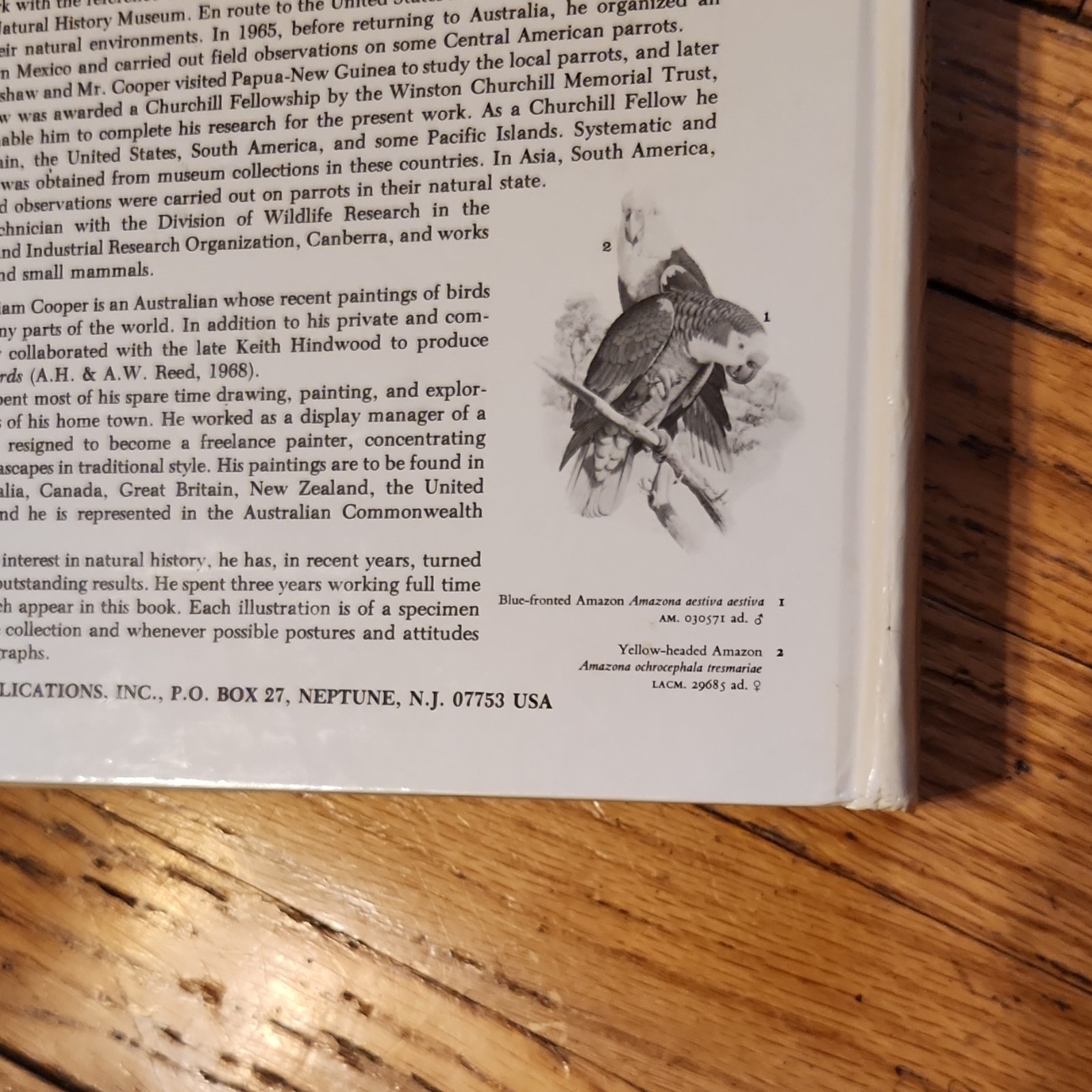 Joseph M. Forshaw Parrots of the World HC Illustrated William T. Cooper 1973
