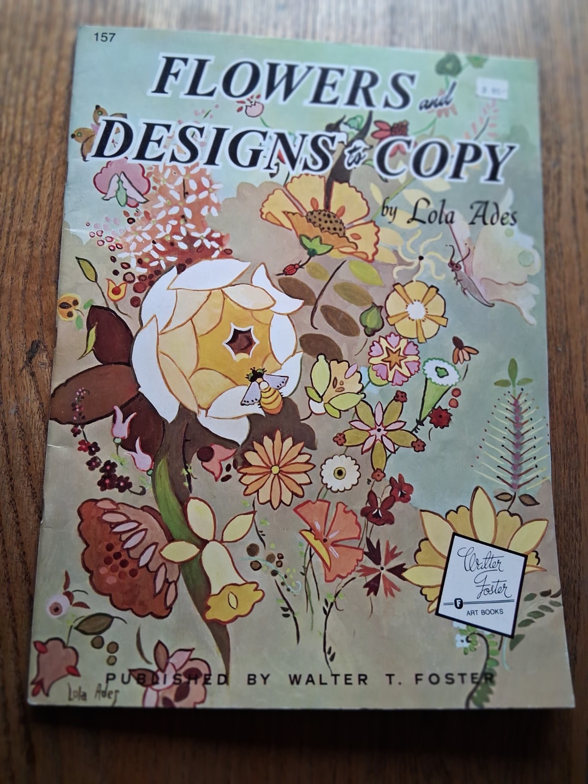Vintage Walter Foster Art Books: How to Draw and Paint Flowers.