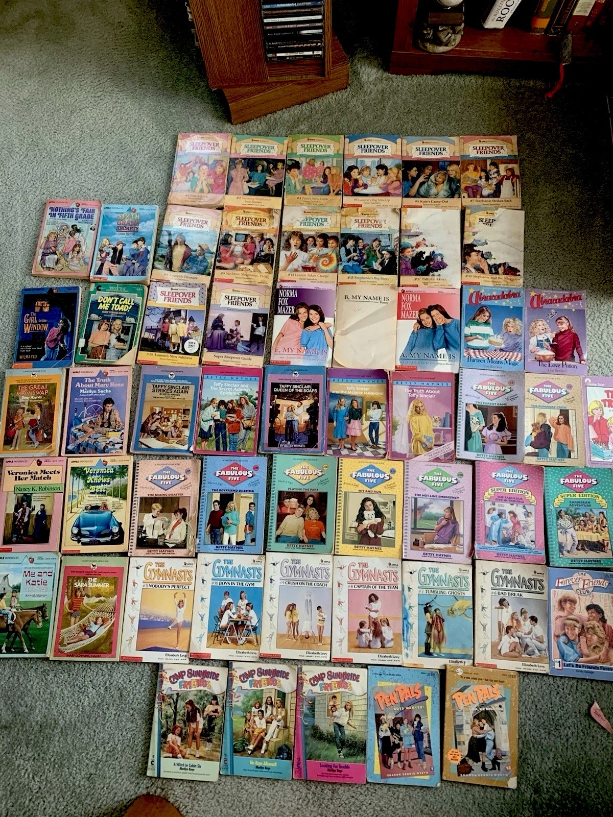 Lot Of Young Adult Paperbacks Including Sleepover Friends, Ect