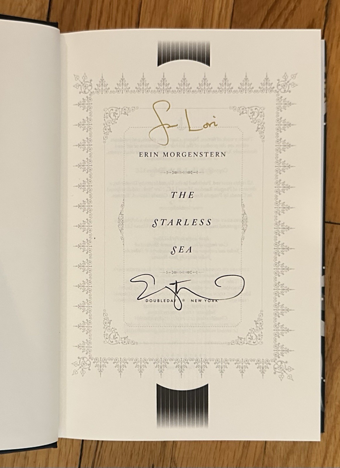 SIGNED Erin Morgenstern The Starless Sea 1st Edition / 1st Printing HC Book New!