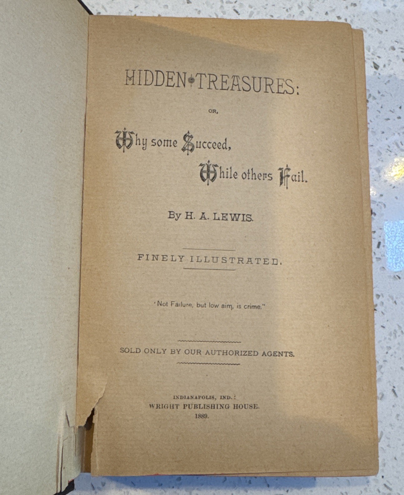Hidden Treasures – 2nd Edition Printed In 1887