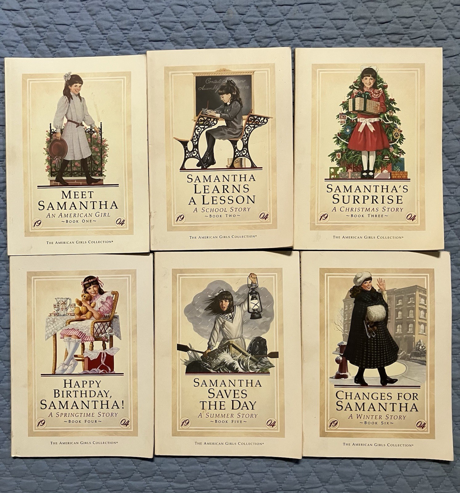 American Girl True 1st Edition Samantha Series Set 1-6 (Pleasant Company, 1986)