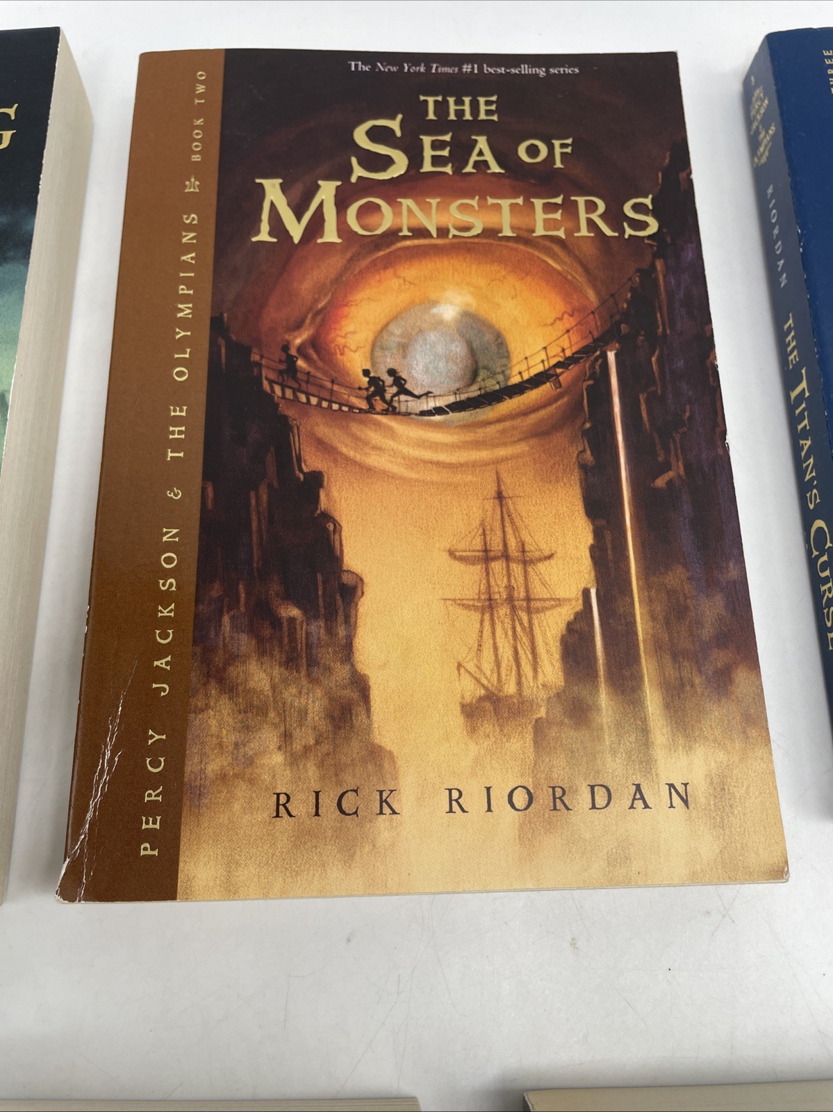 Percy Jackson & the Olympians by Rick Riordan Paperback 5 Book Set w/ Slip Cover