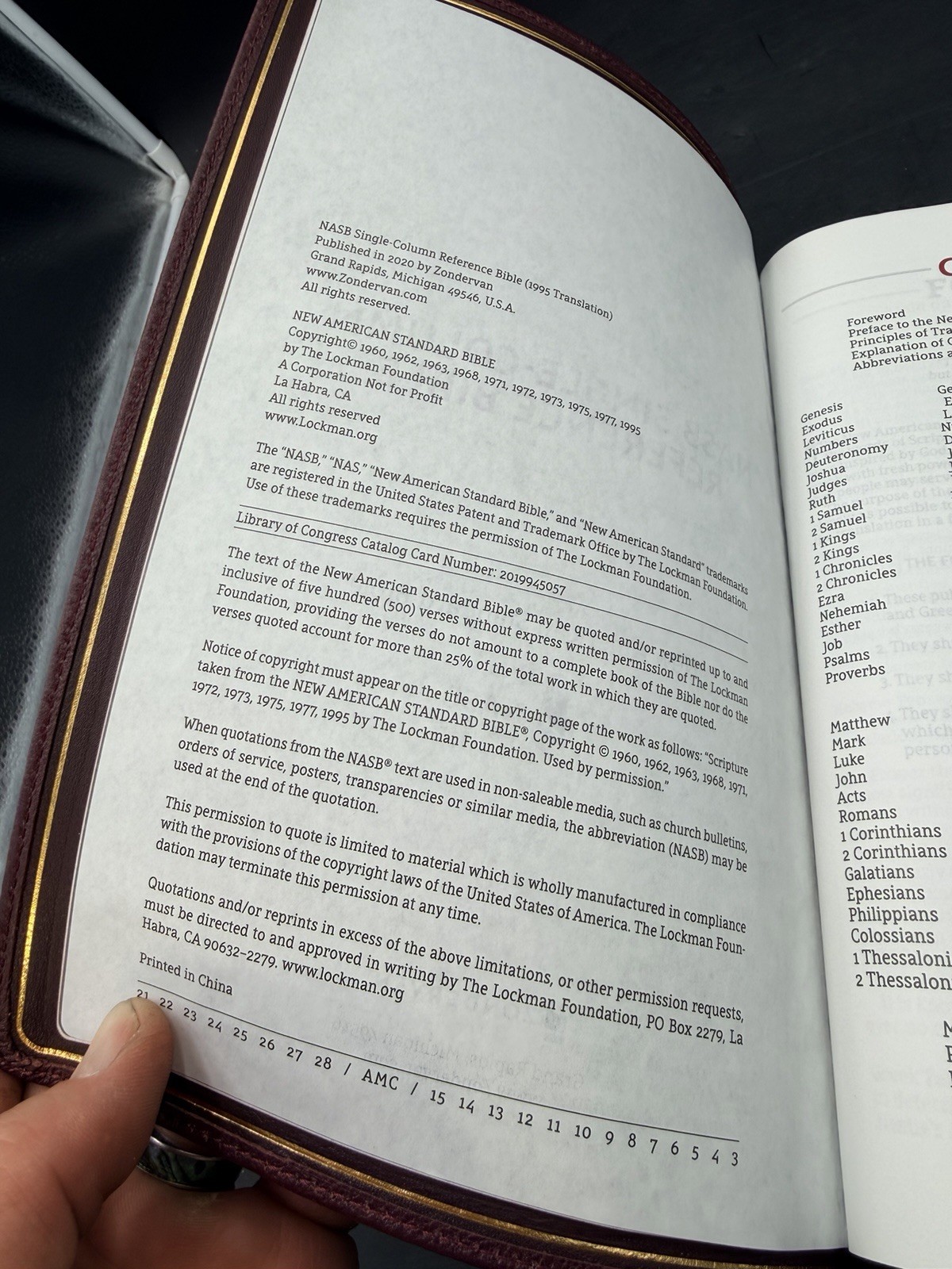 NASB, Single-Column Reference Bible, Wide Margin, Premium Goatskin Leather,…
