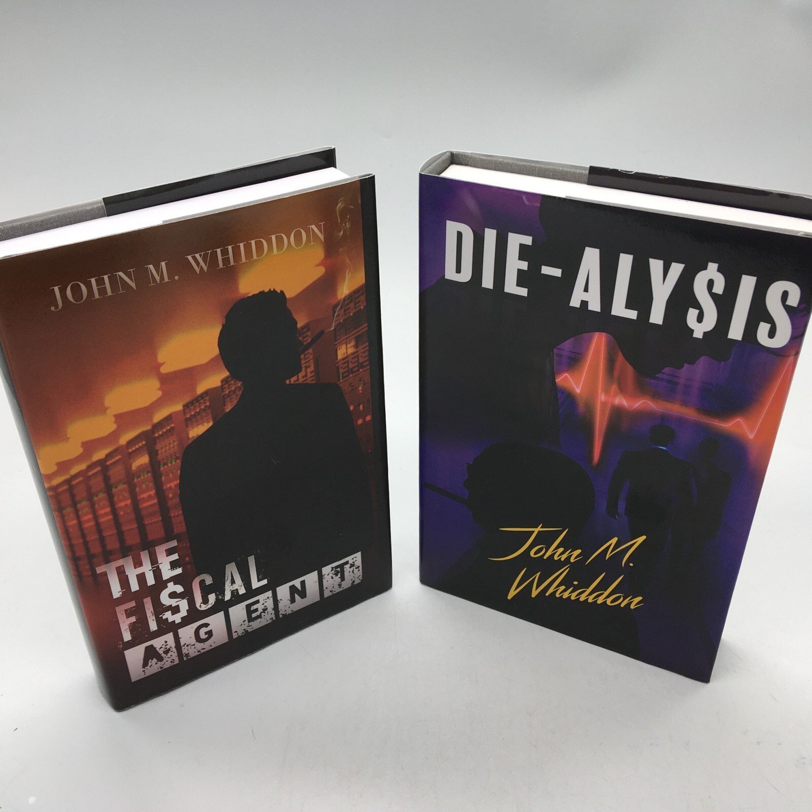 LOT of 2 BOOKS. DIE-ALY$IS & THE FI$CAL AGENT by John M. Whiddon BRAND NEW
