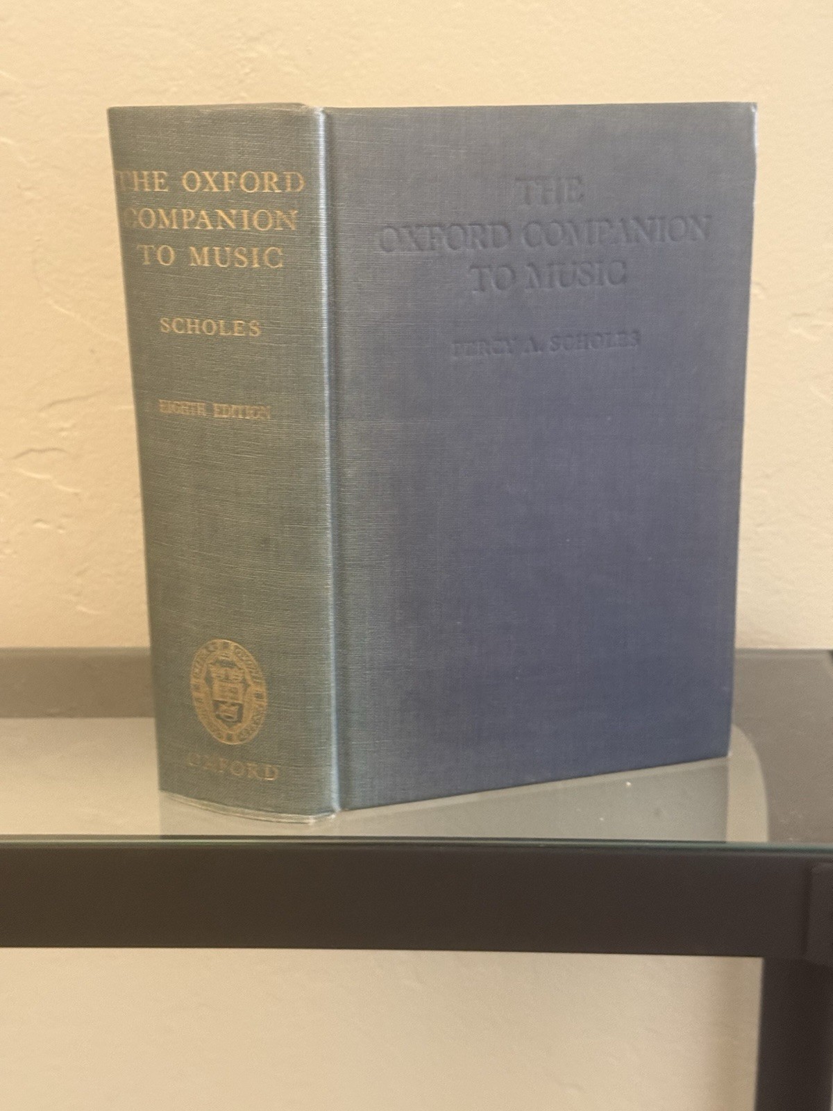 The Oxford Companion to Music by Percy A. Scholes – 1951 Hardcover / 8th Ed