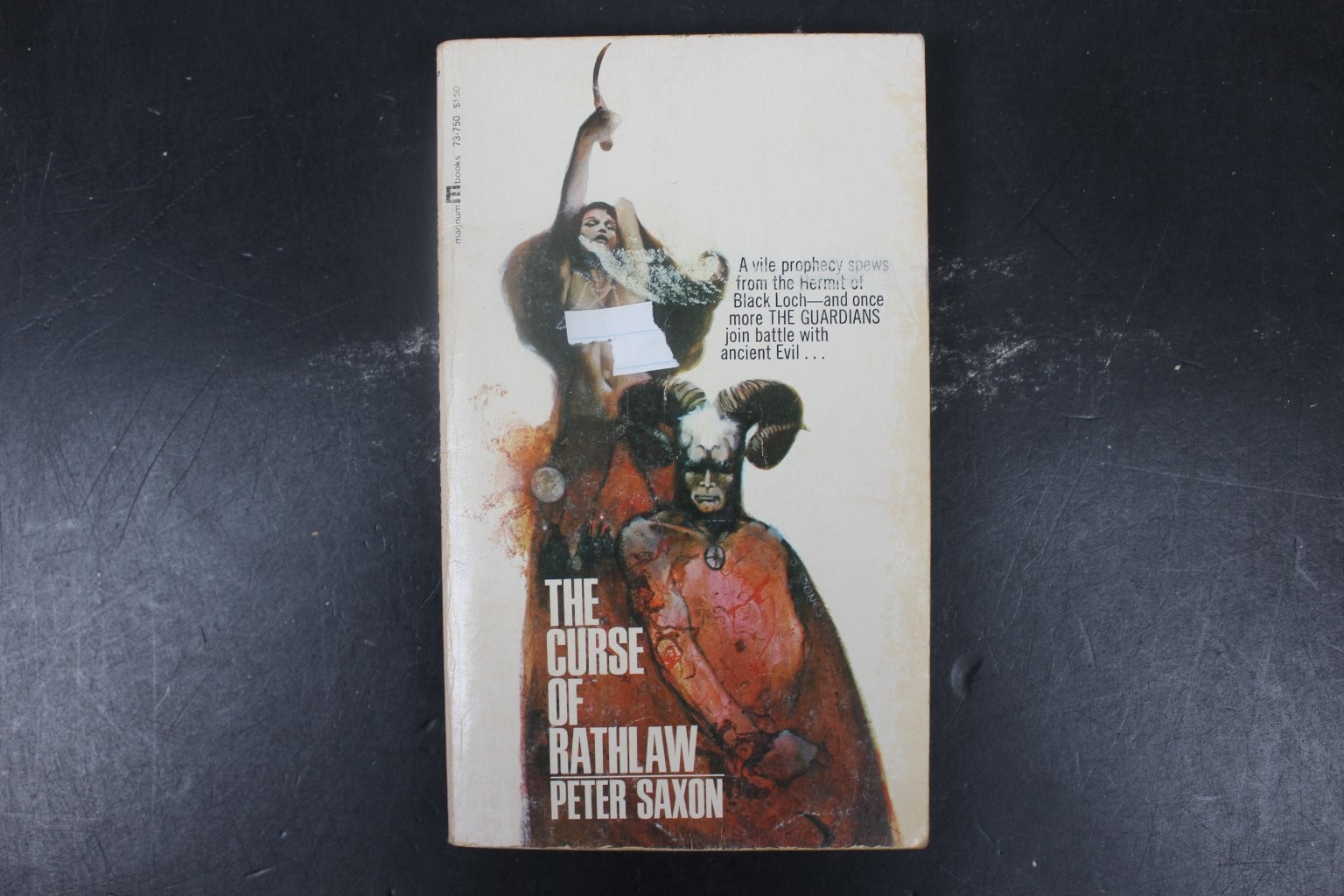 Curse of Rathlaw Peter Saxon 1968 Paperback Gothic Horror Occult Prestige PB