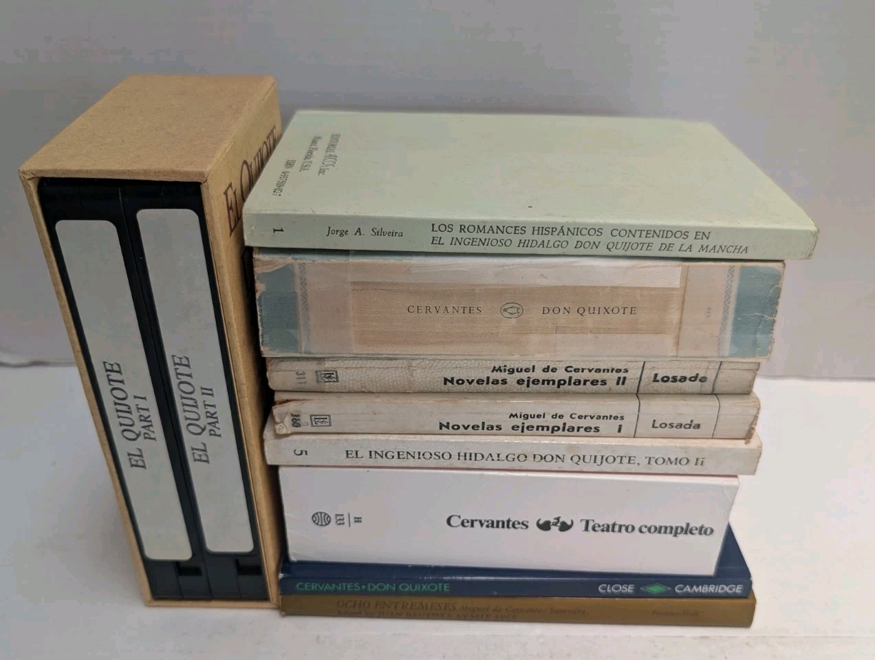 Premium Don Quixote Primary Set of 8 Books + Free VHS Tapes