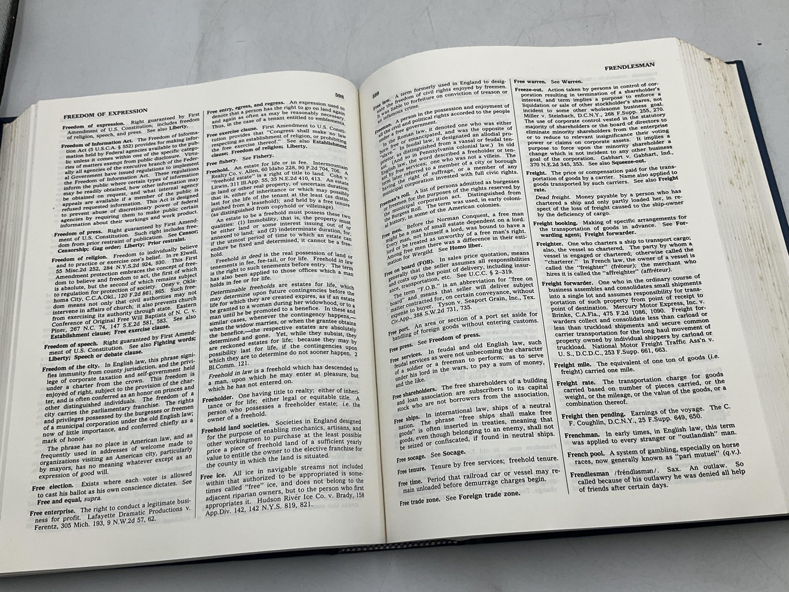 BLACK’S LAW DICTIONARY With Pronunciations Fifth Ed Henry C. 1979