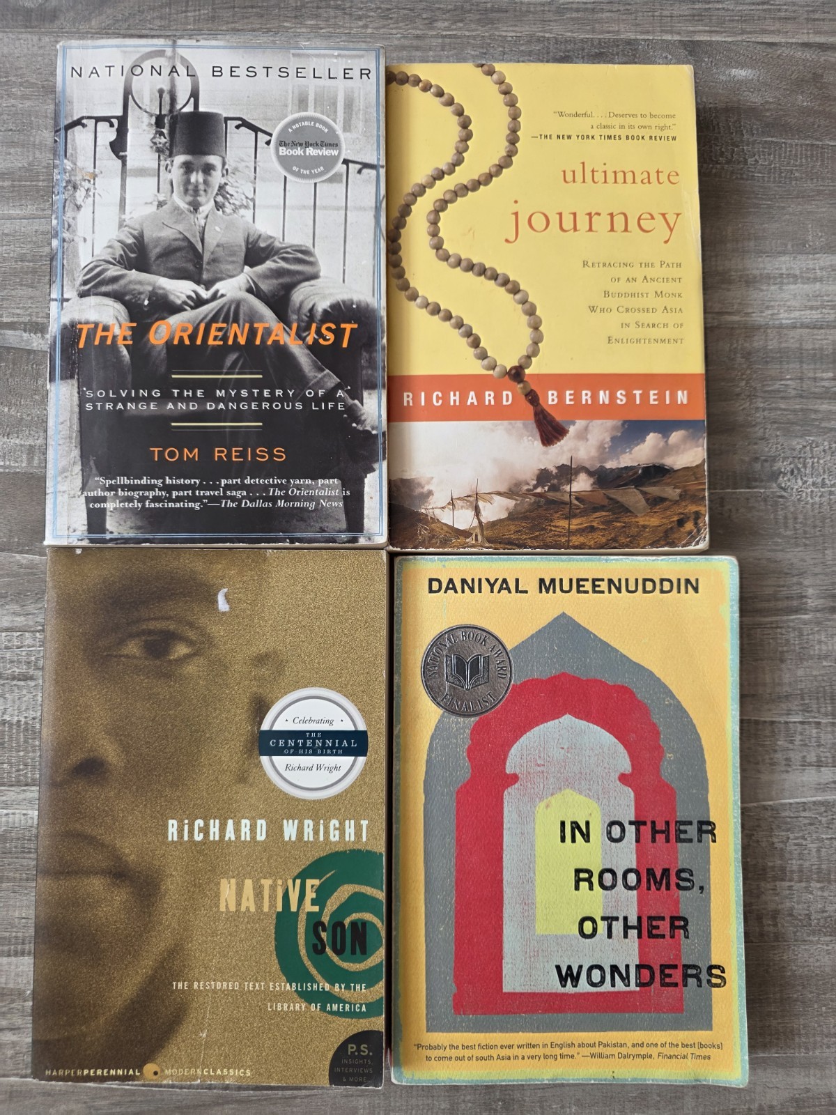 Reiss, Bernstein, Wright, Mueenuddin Biography Travel Fiction Paperback Lot