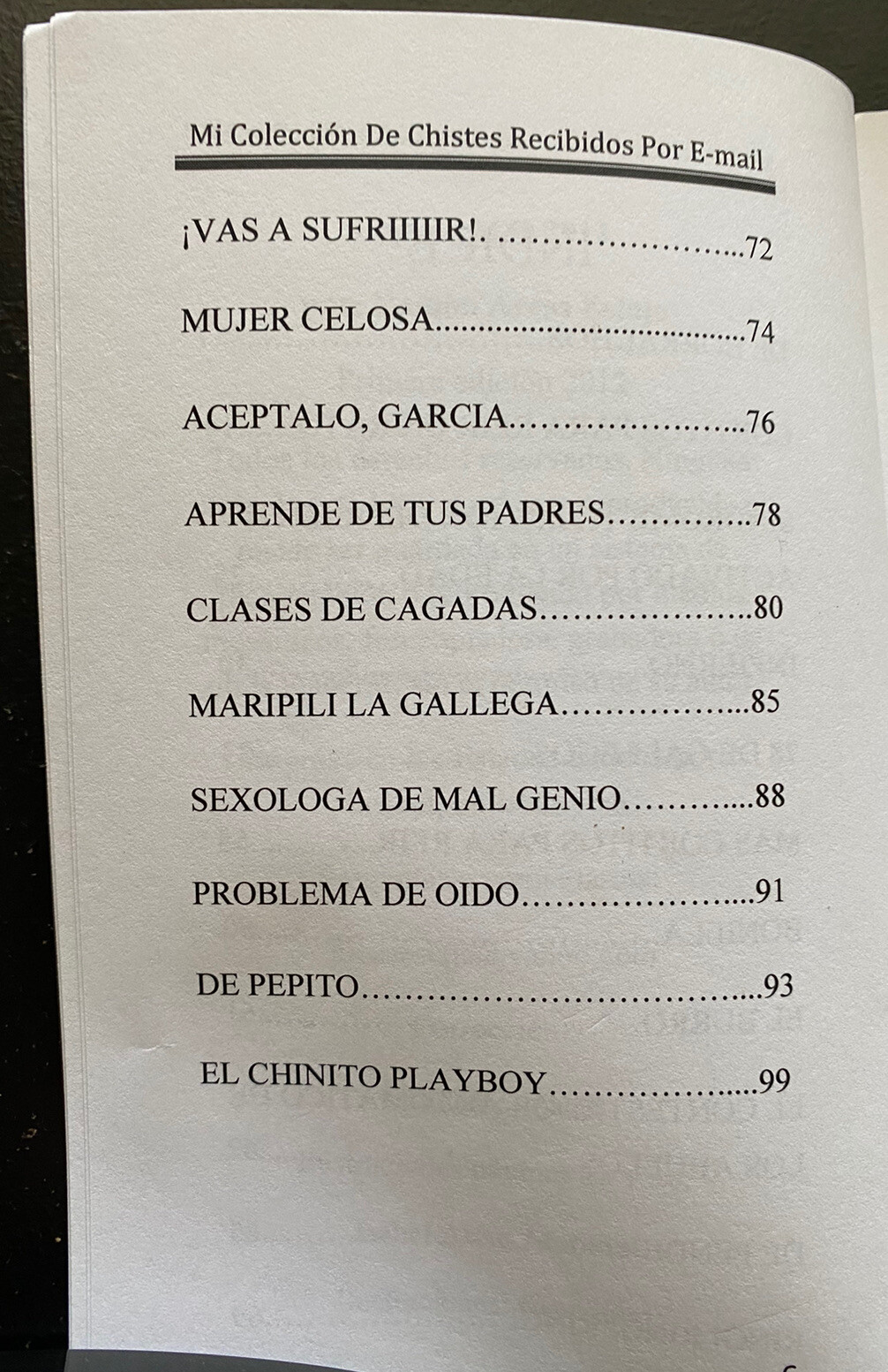 Libro de Chistes “Mi Colección De Chistes Recibidos Por E-Mail” Nicaragua España