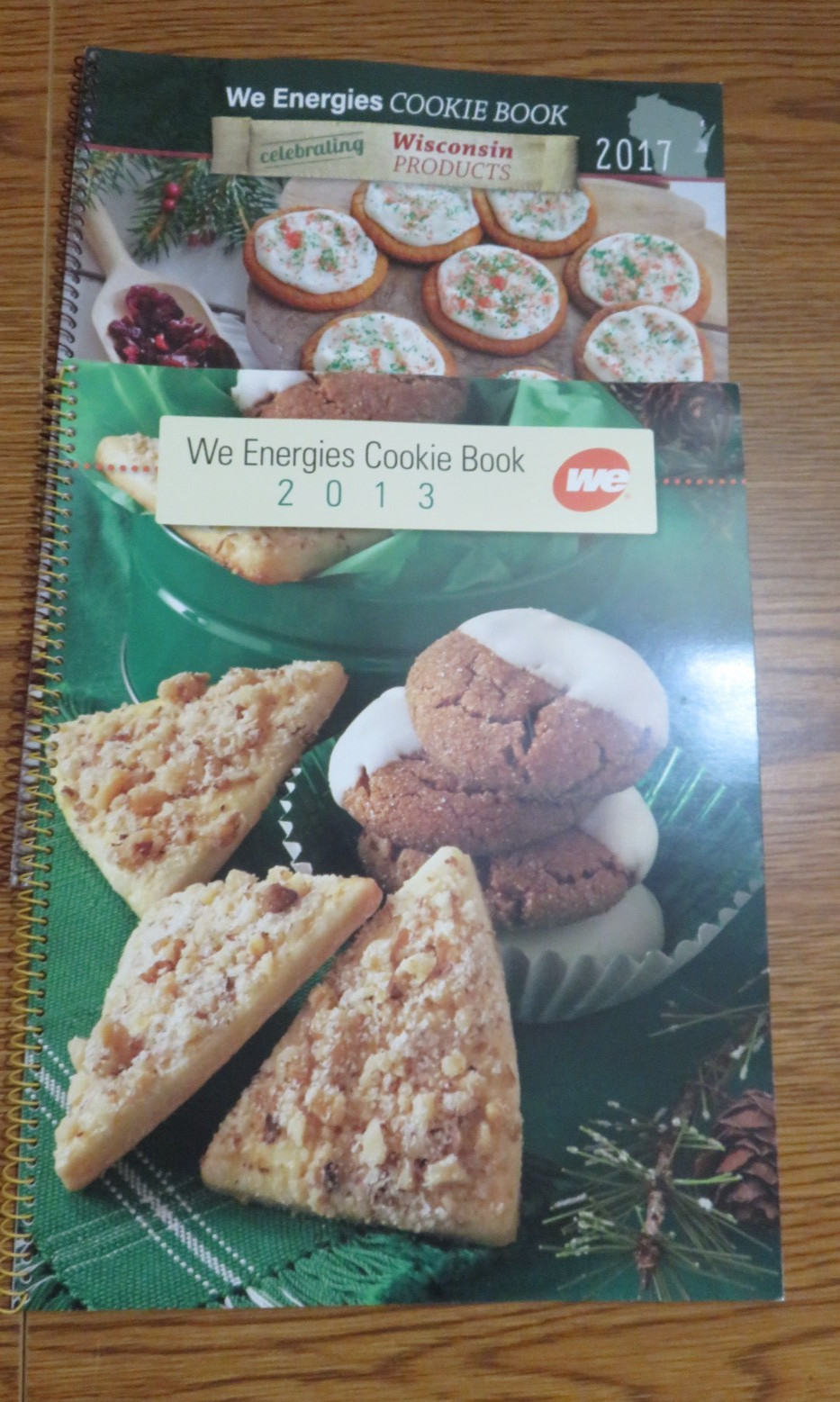 WE Energies 2013 And 2017 Cookie Cookbooks