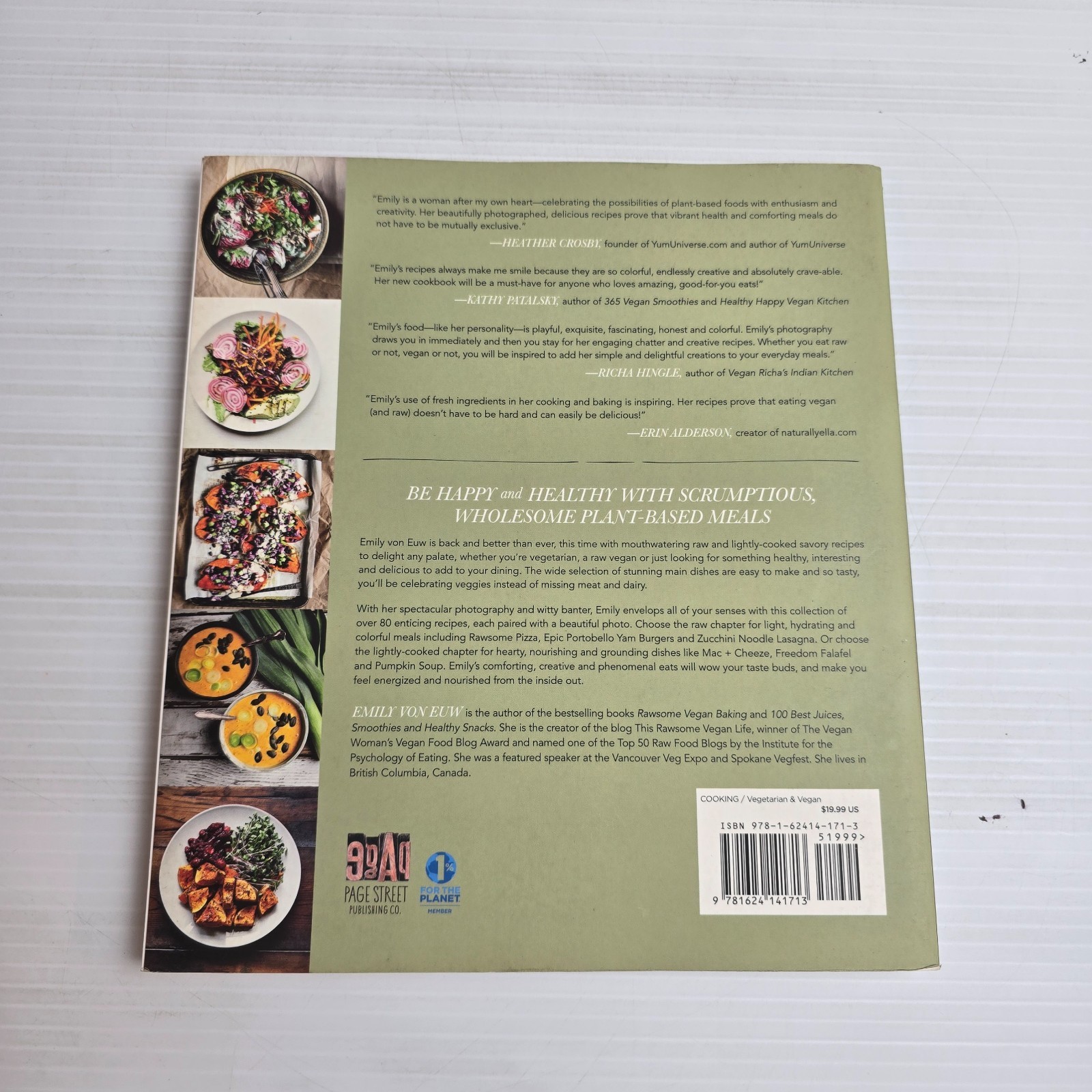 Rawsome Vegan Cookbook by Emily von Euw 2015 Trade Paperback