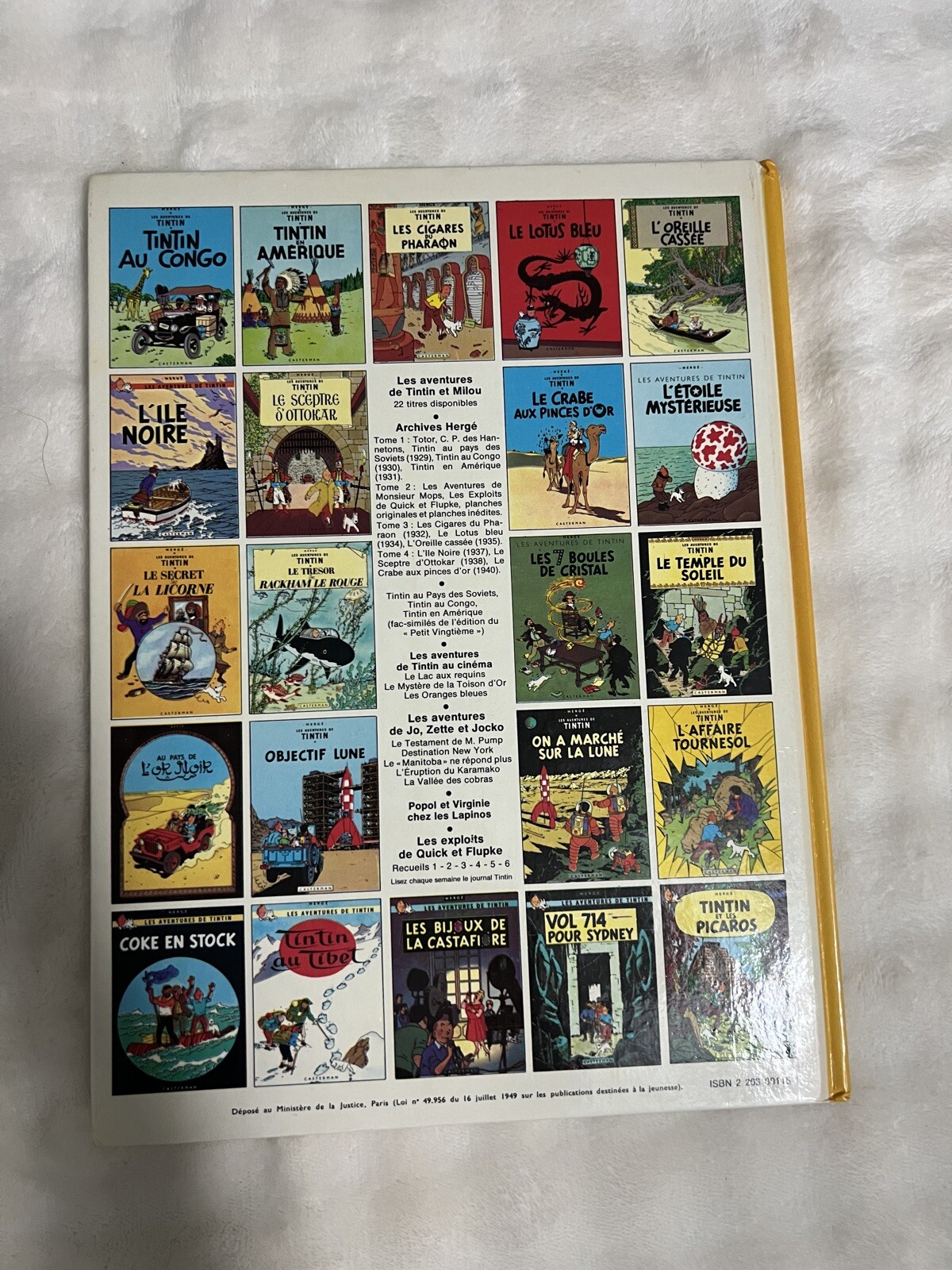Les Aventures de Tintin Objectif Lune Hergé Casterman (1953) Hardcover Book