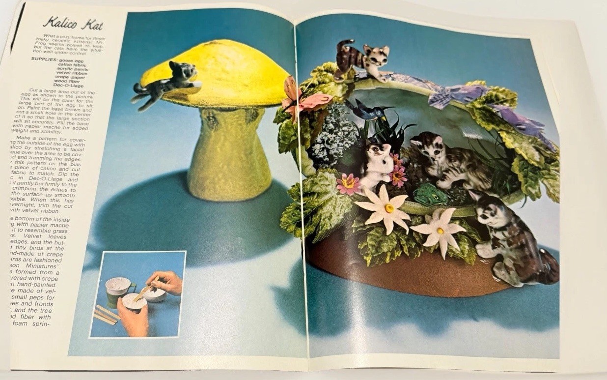 VTG Egg Eggeury You Can Create Exquisite Eggs Instruction Manual Book MCM Decor