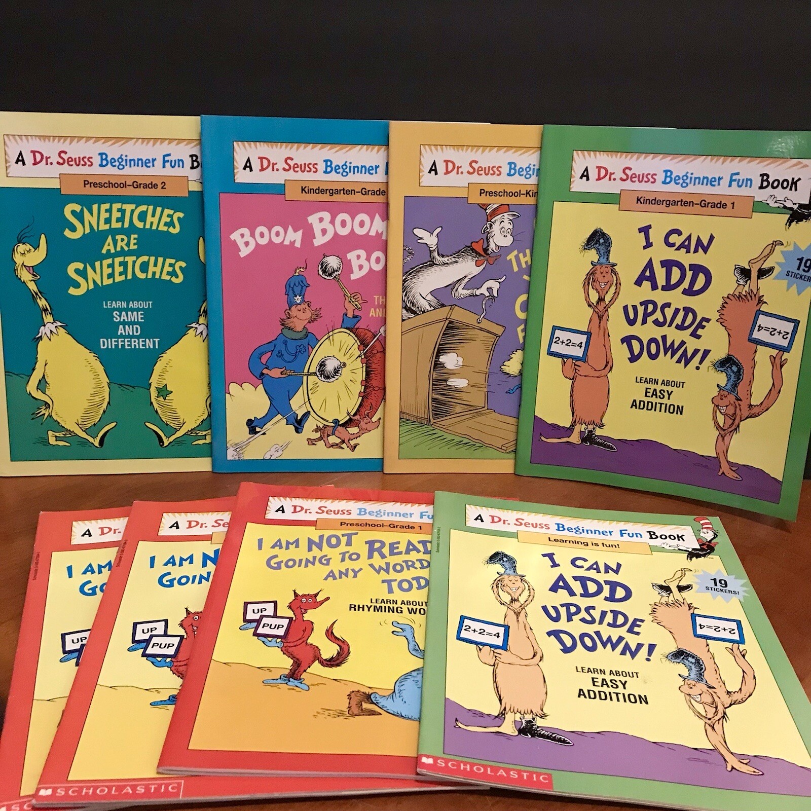 Lot: Vtg 90s Rare Dr. Seuss Beginner Fun Books 1995 PreK K 1 2 Learning Workbook
