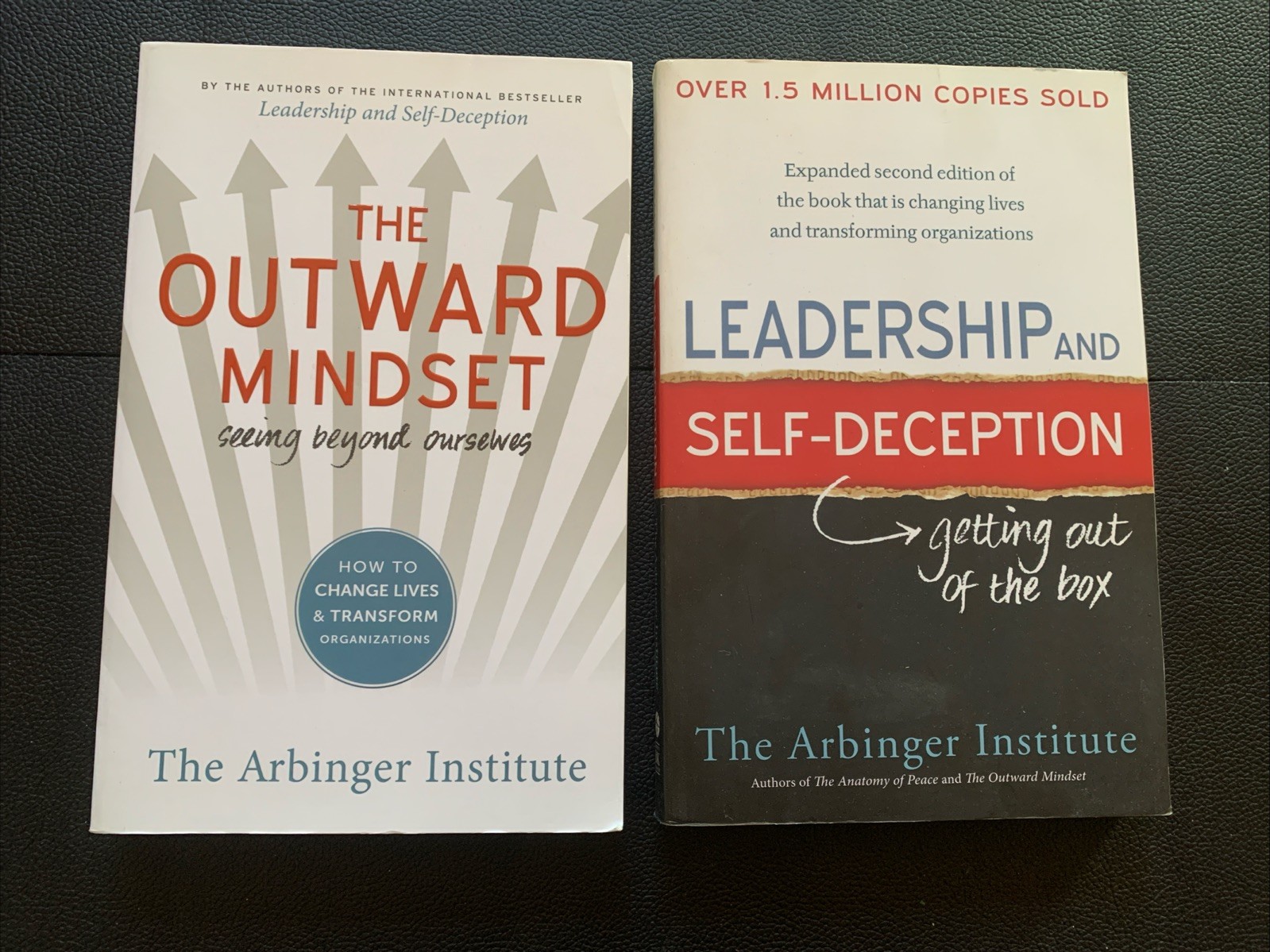 The Arbinger Institute-2 Book-Lot; The Outward Mindset & Leadership And Self-Dec