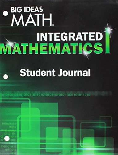 BIG IDEAS MATH Integrated Math 1: Student Journal – paperback HOUGHTON MIFFL…
