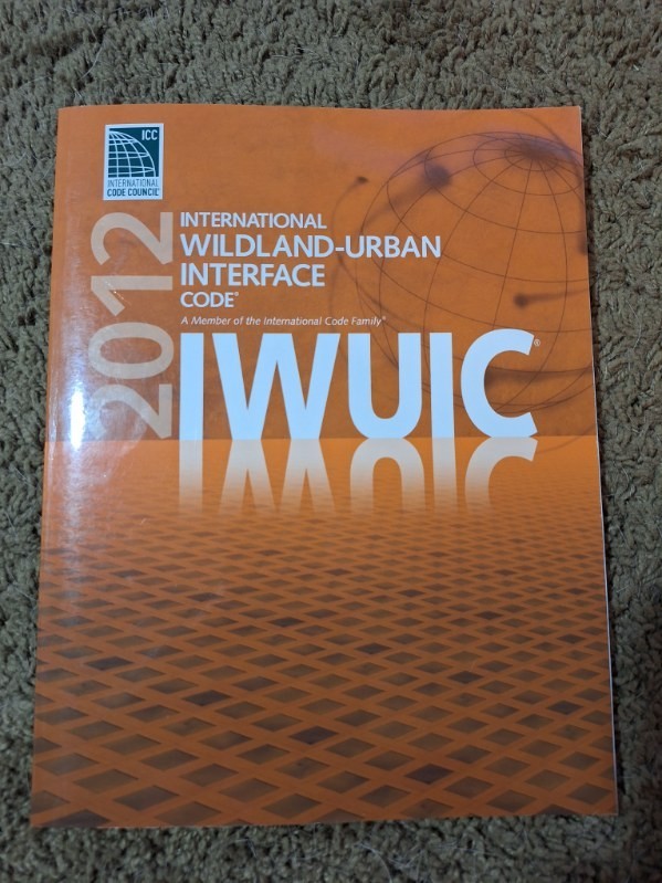2012 International Wildland Urban Interface Code 2012 IWUIC ICC like new
