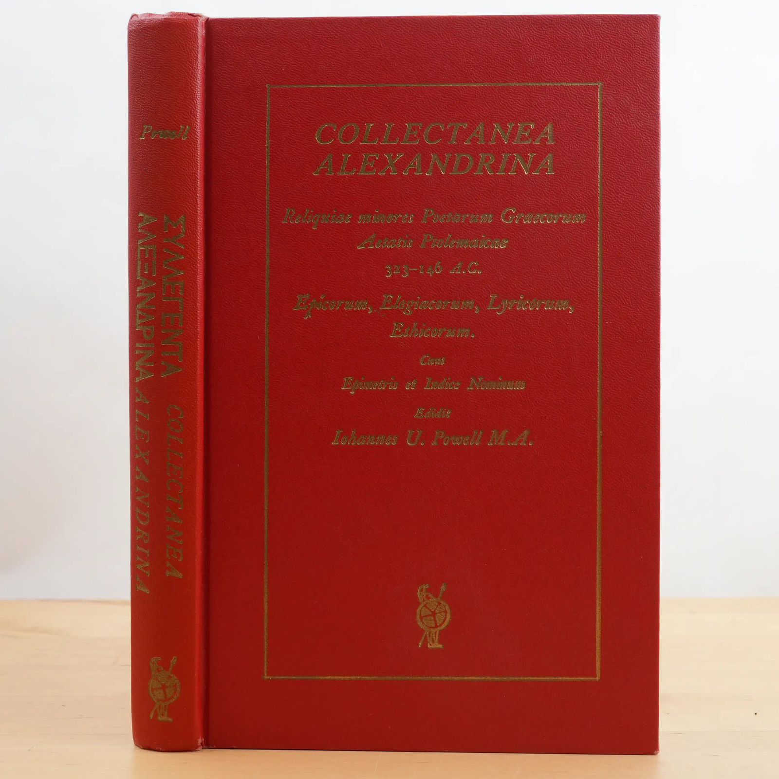 Collectanea Alexandrina Edited by Iohannes U. Powell (Ares, 1981)