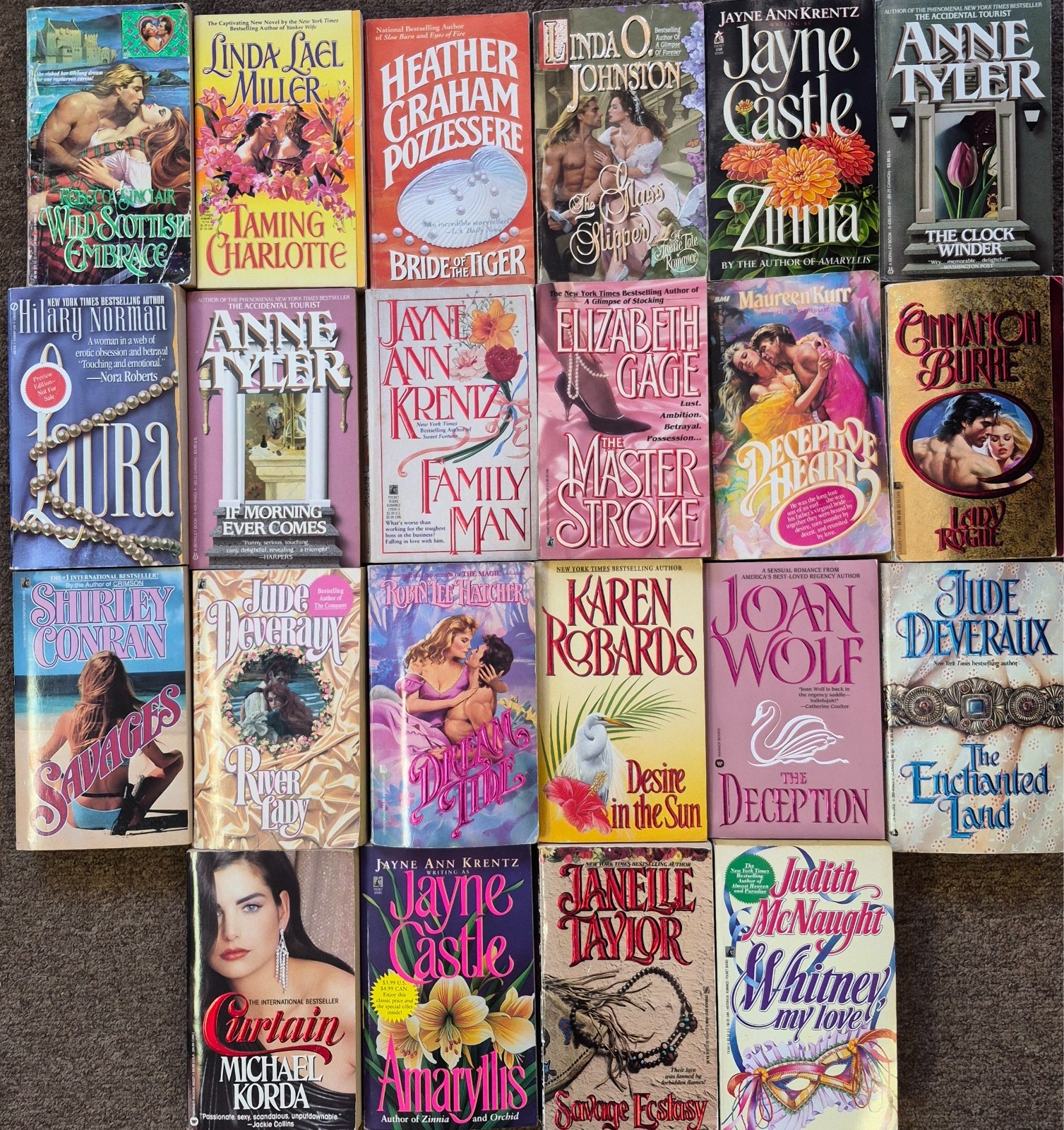 22 Vtg Romance Pbs 1980s & 1990s Clinch Bodice Rippers