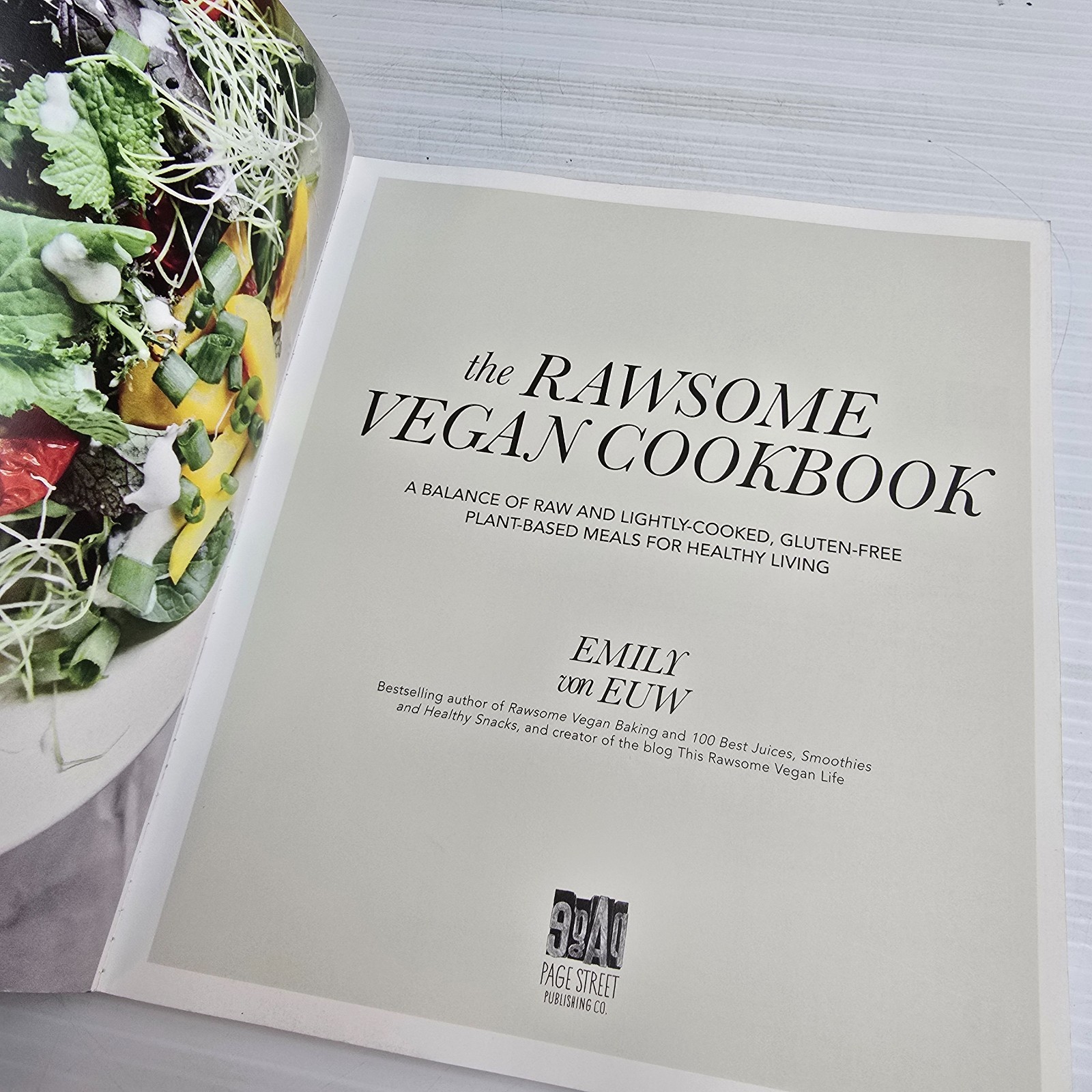 Rawsome Vegan Cookbook by Emily von Euw 2015 Trade Paperback