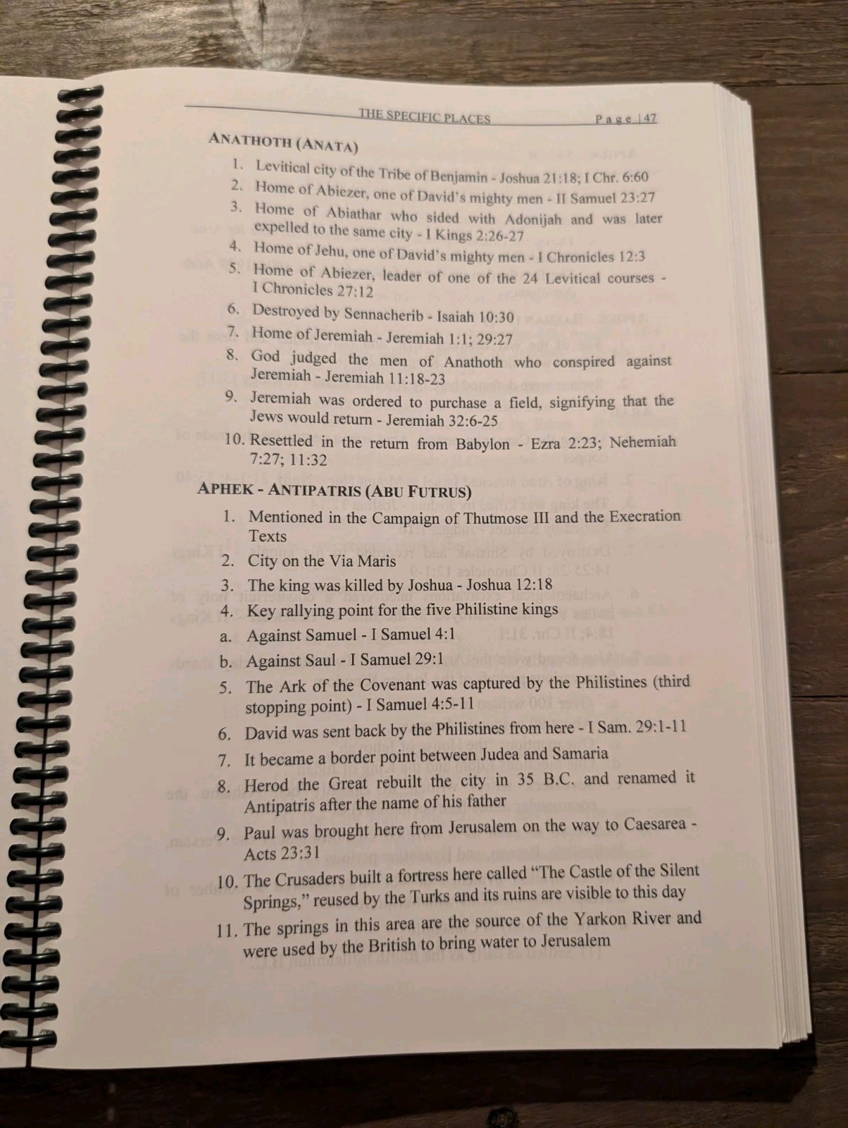 An Historical and Geographical Study Guide of Israel by Arnold G. Fruchtenbaum