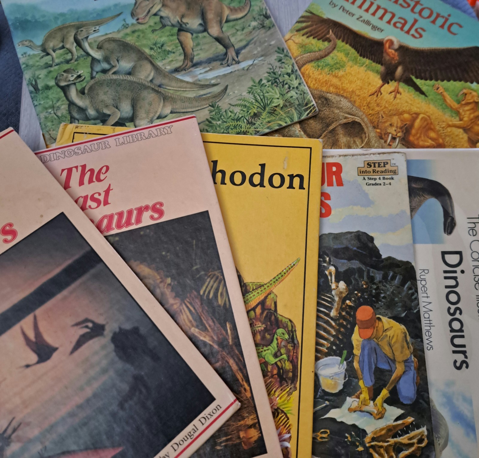 Lot of 7 Dinosaur Prehistoric Era Educational Kids Children Books Dinosaurs 🦕
