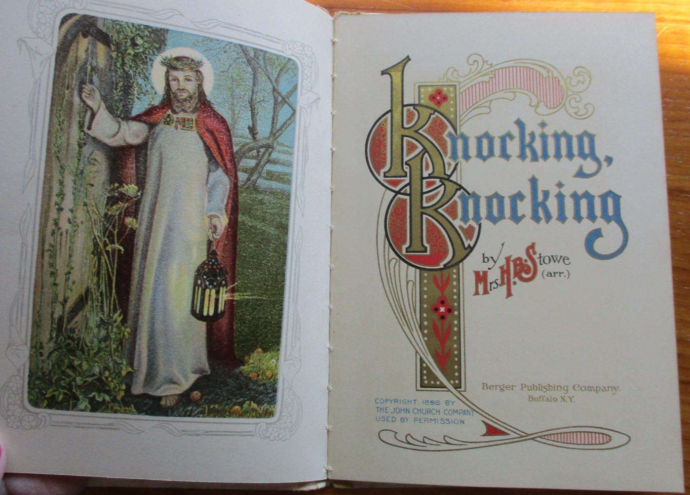 Knocking, Knocking. Mrs. H.B. Stowe. Berger, 1898