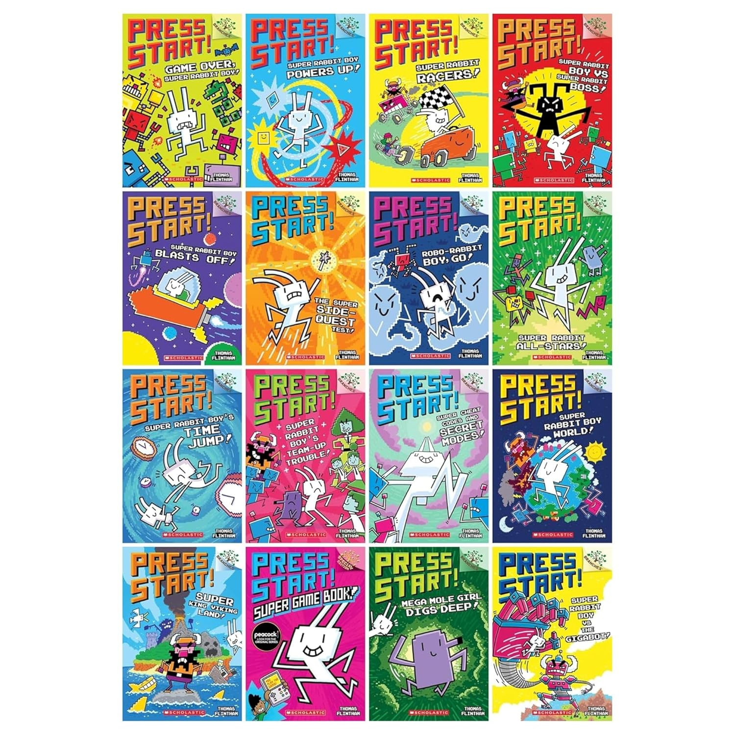 Press Start! Complete Series Set (Books 1-16)