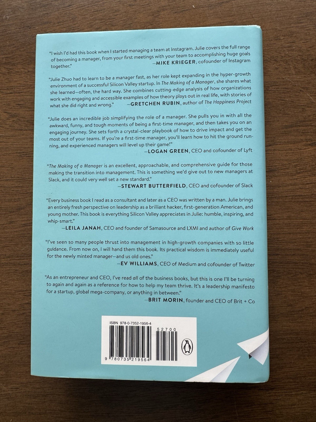 The Making of a Manager by Julie Zhuo Hardcover/Softcover Excellent Leadership