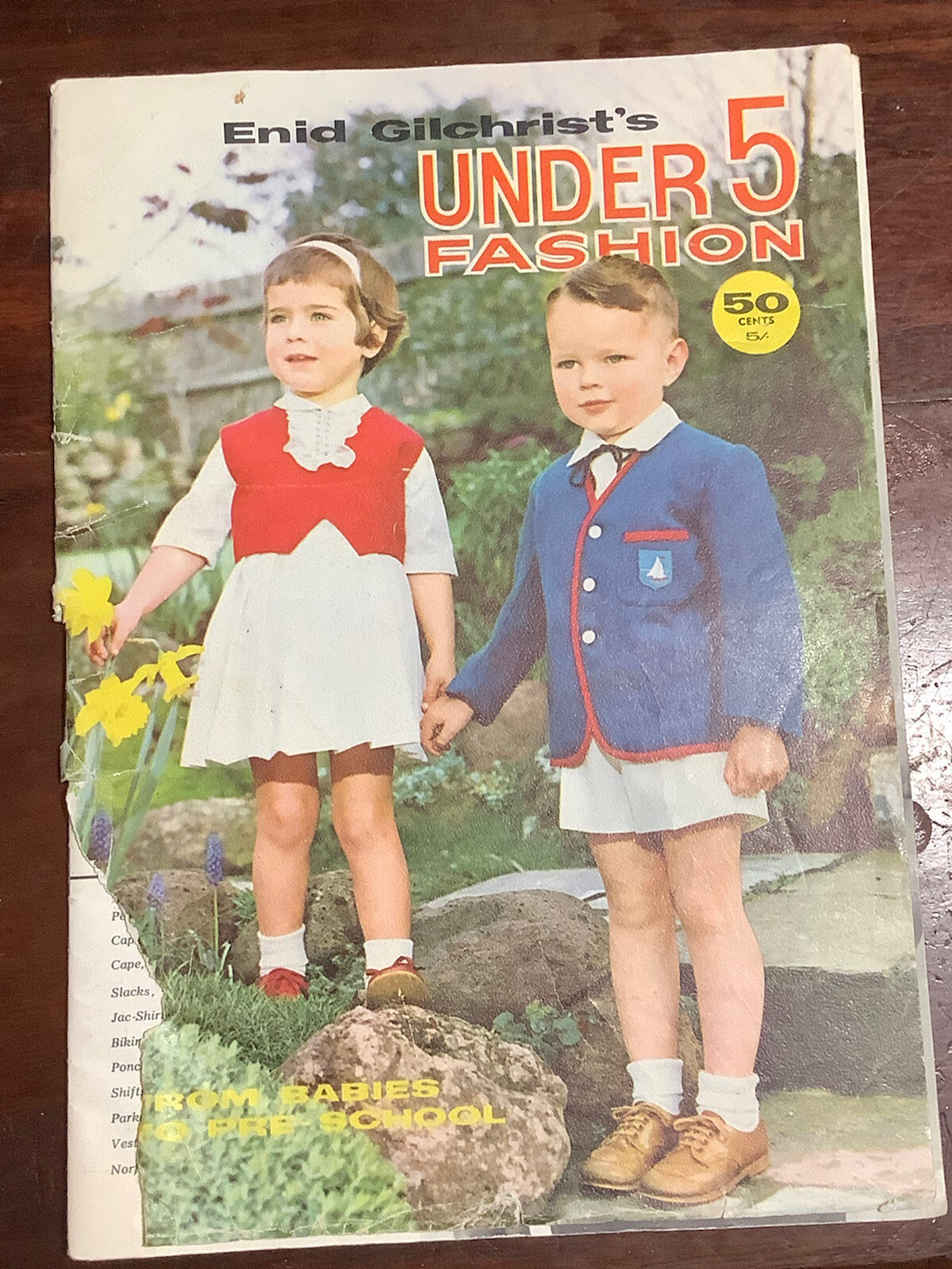 Boy & Girls Under 5 Years Fashion Pattern & Instructions Book By Enid Gilchrist