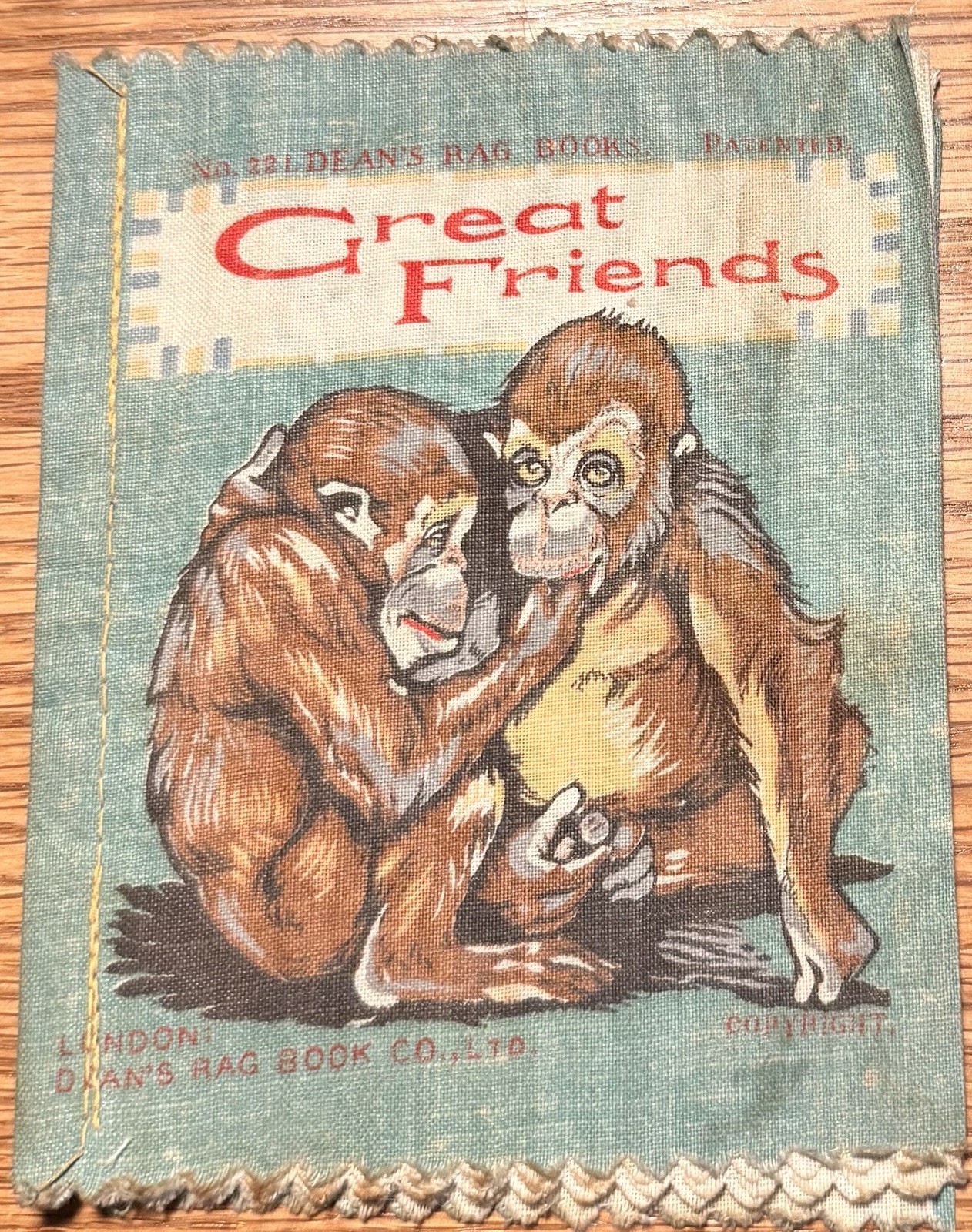 1910’s “Great Friends” Dean’s Rag Book, British London, “Quite Indescribable”