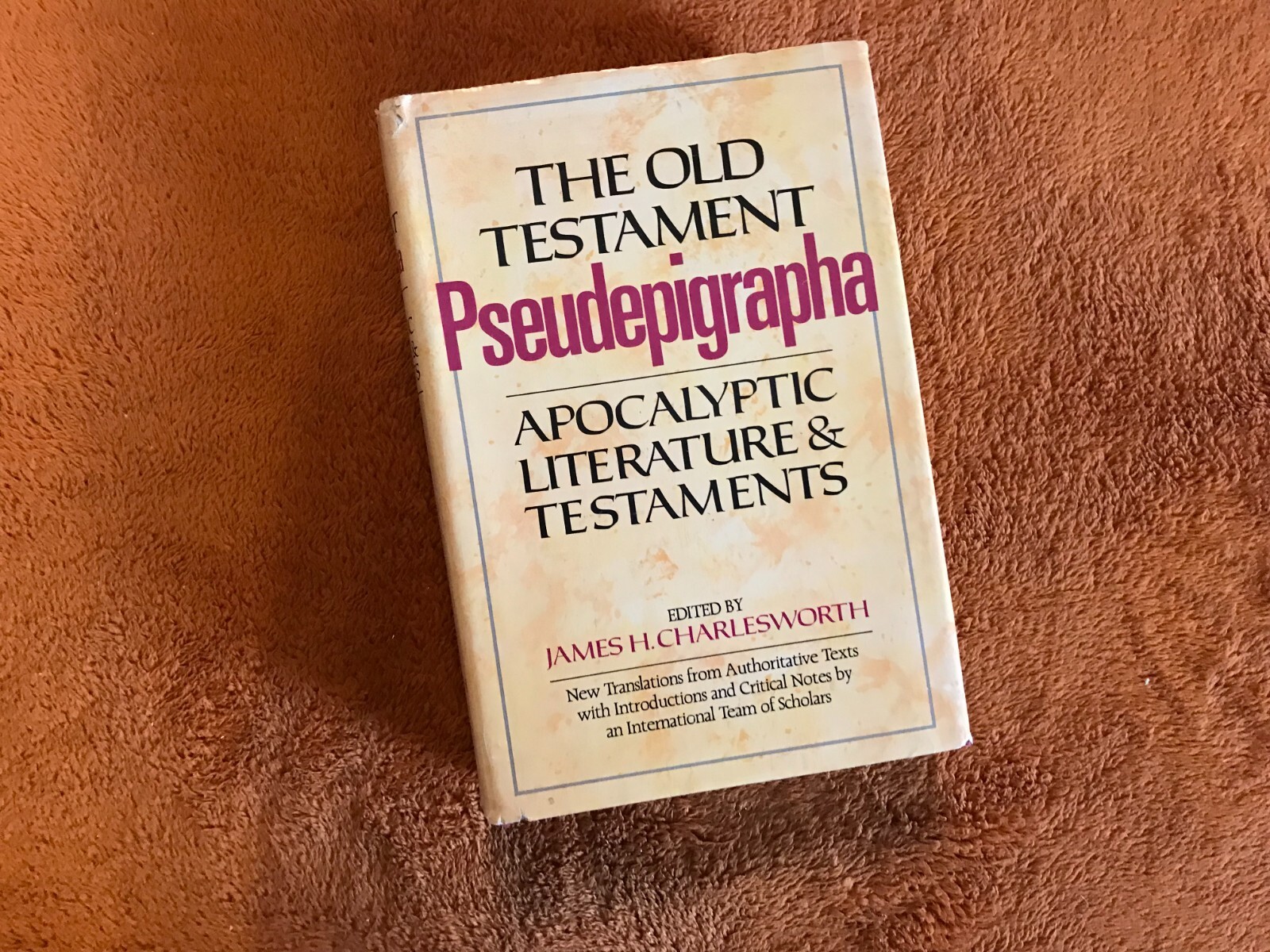 James H. Charlesworth Old Testament Pseudepigrapha vol 1 HB ’83 apocalyptic lit!