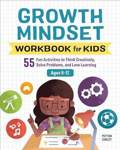 Growth Mindset Workbook for Kids: 55 – Paperback, by Curley Peyton – Very Good q