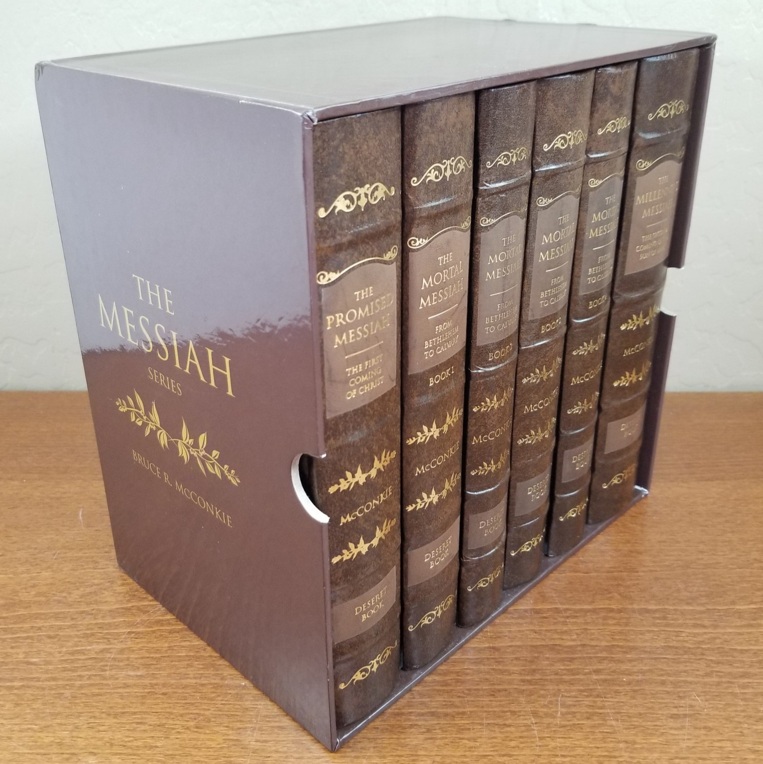 Complete Leather Set 6 Messiah Hardcover McConkie LDS Mortal Promised Millennial
